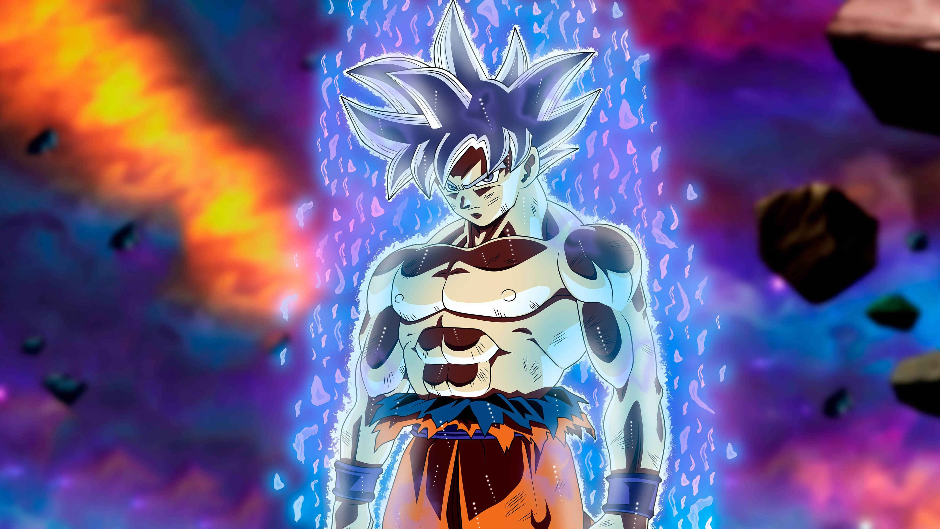 Super Saiyan Dios Goku DBZ 4K Fondos de pantalla