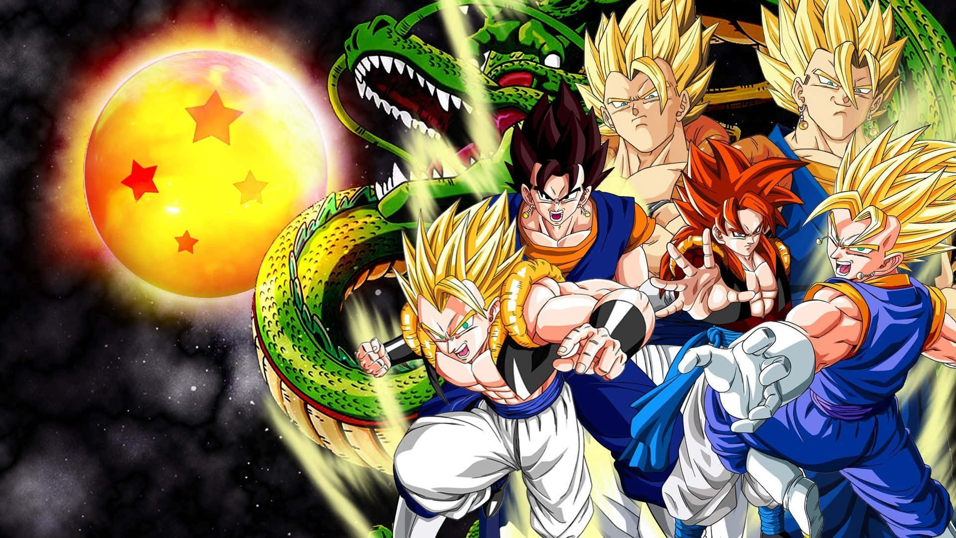 Super Saiyans cargando poder en 'Dragon Ball Super' Fondos de pantalla
