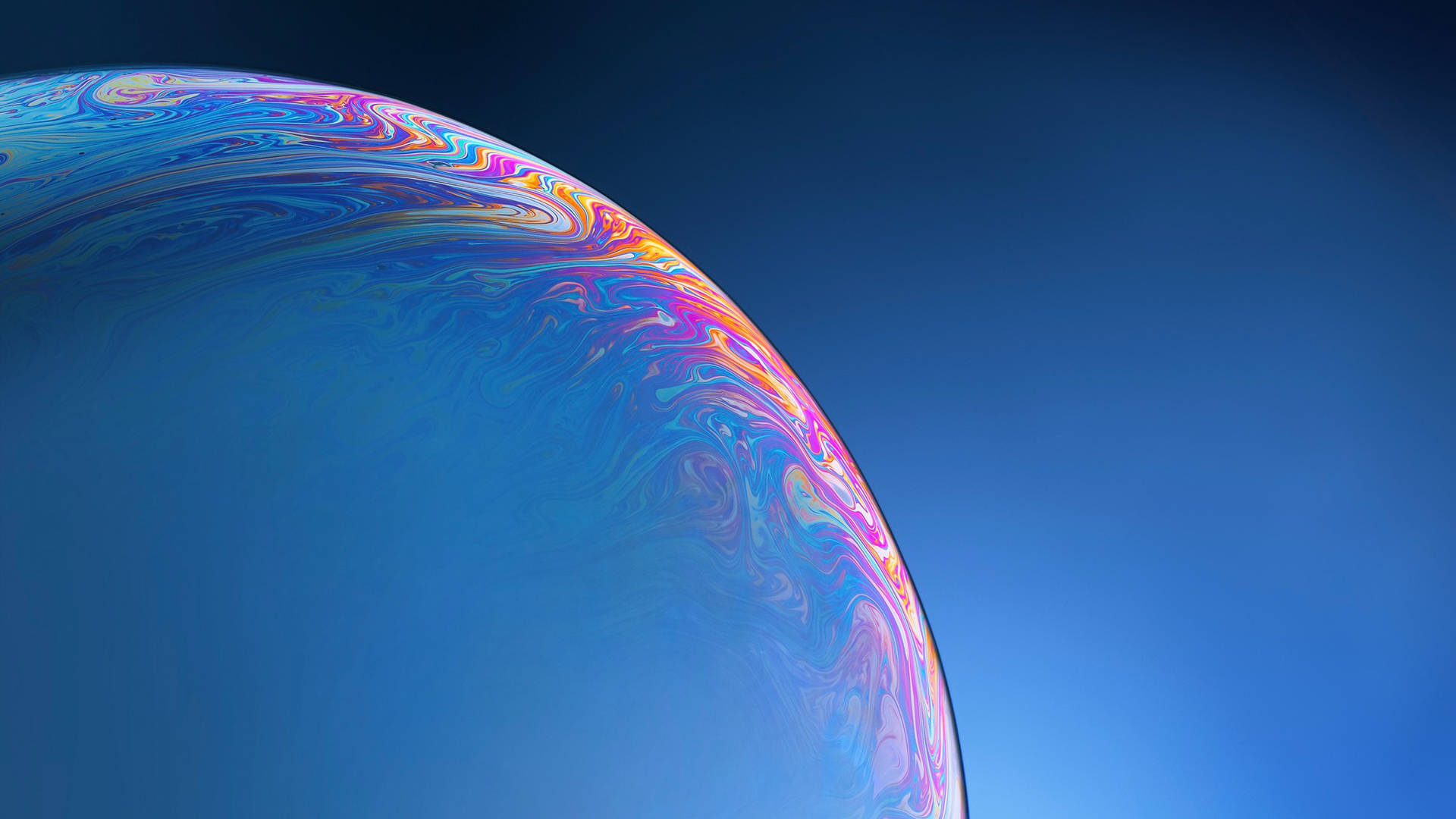 Fondo de pantalla de superficie de burbuja genial para iPhone