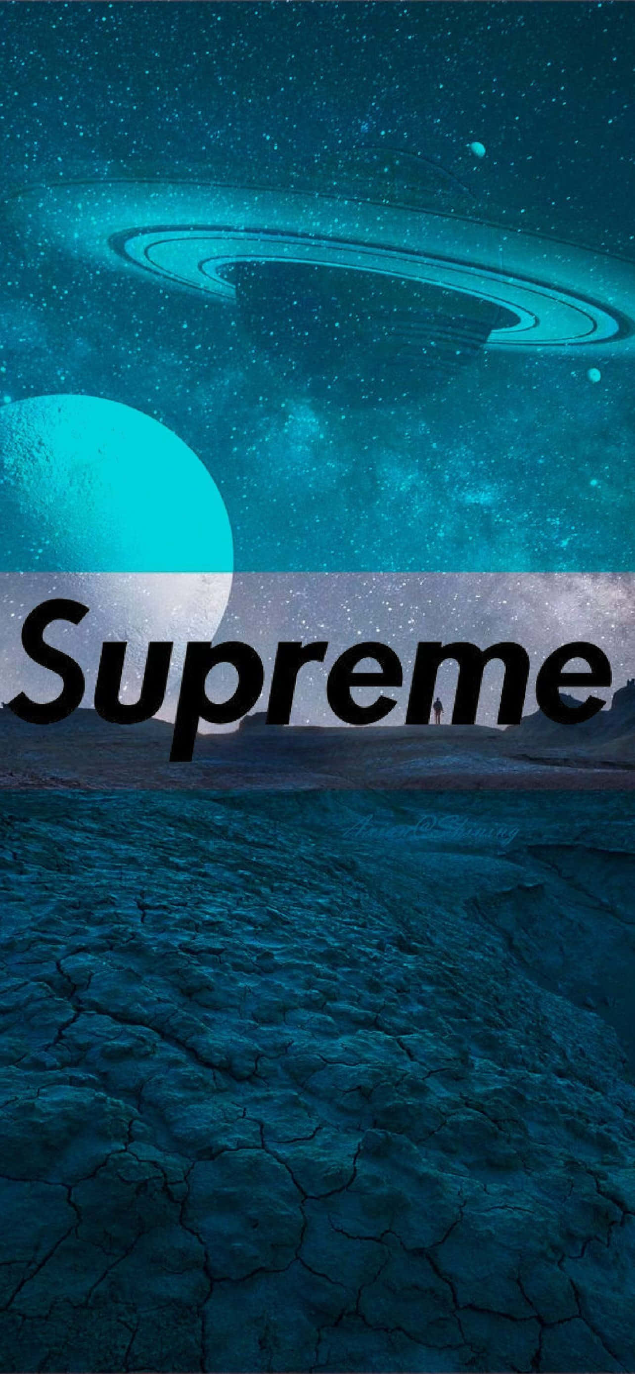 supreme - un planeta con cielo azul Fondos de pantalla