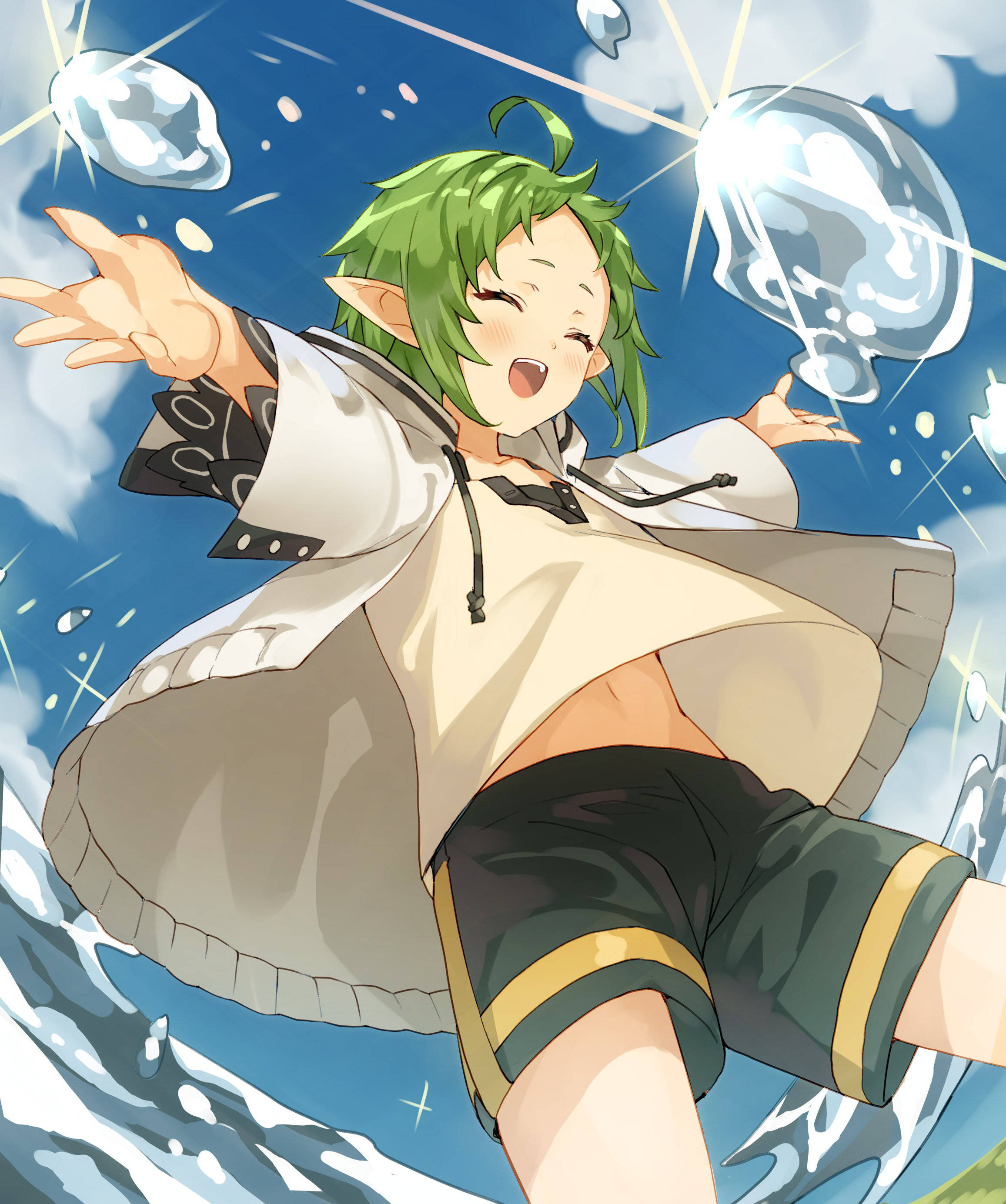 Sylphiette Feliz Mushoku Tensei Fondos de pantalla