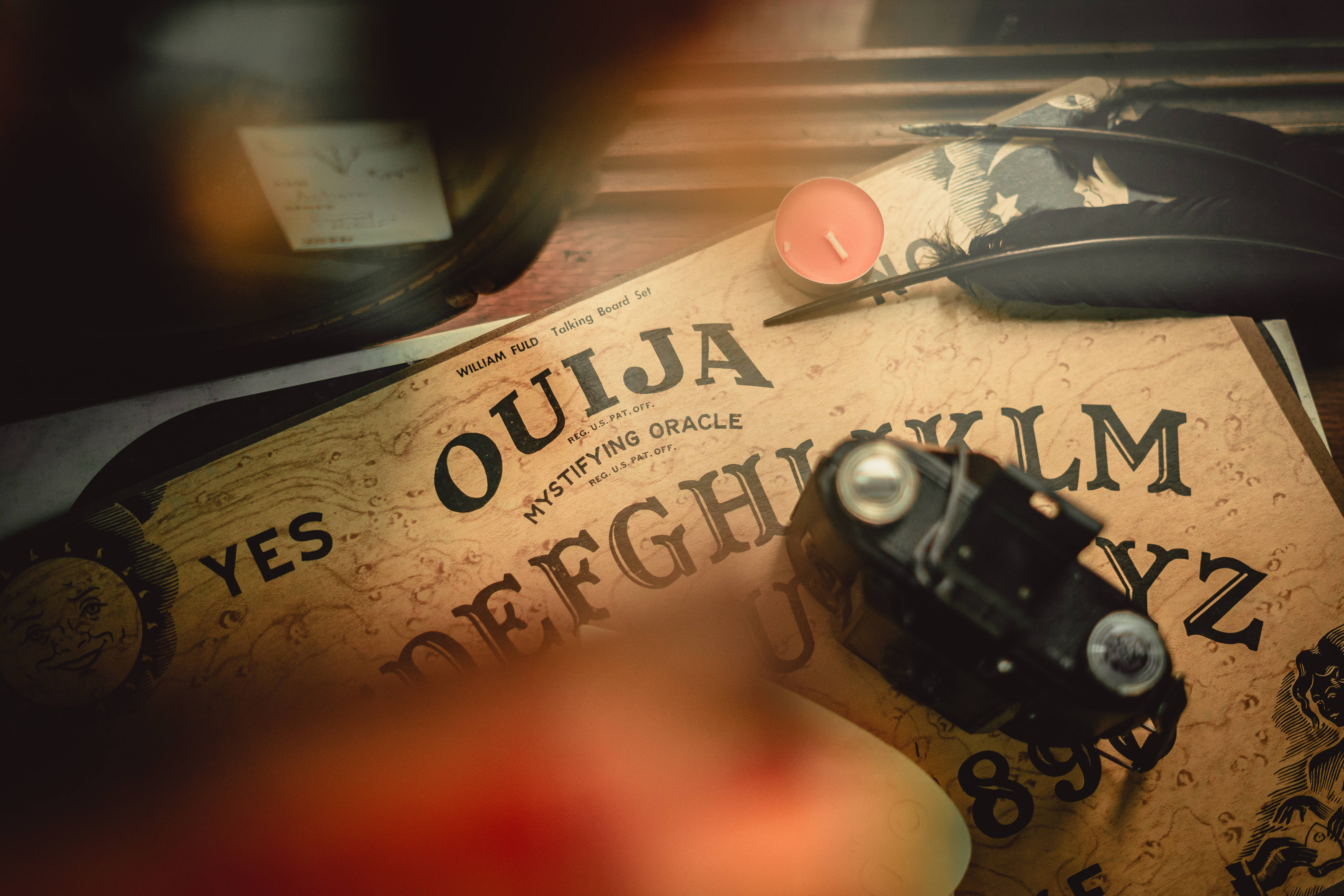 Tablero Ouija de Halloween Vintage Fondos de pantalla