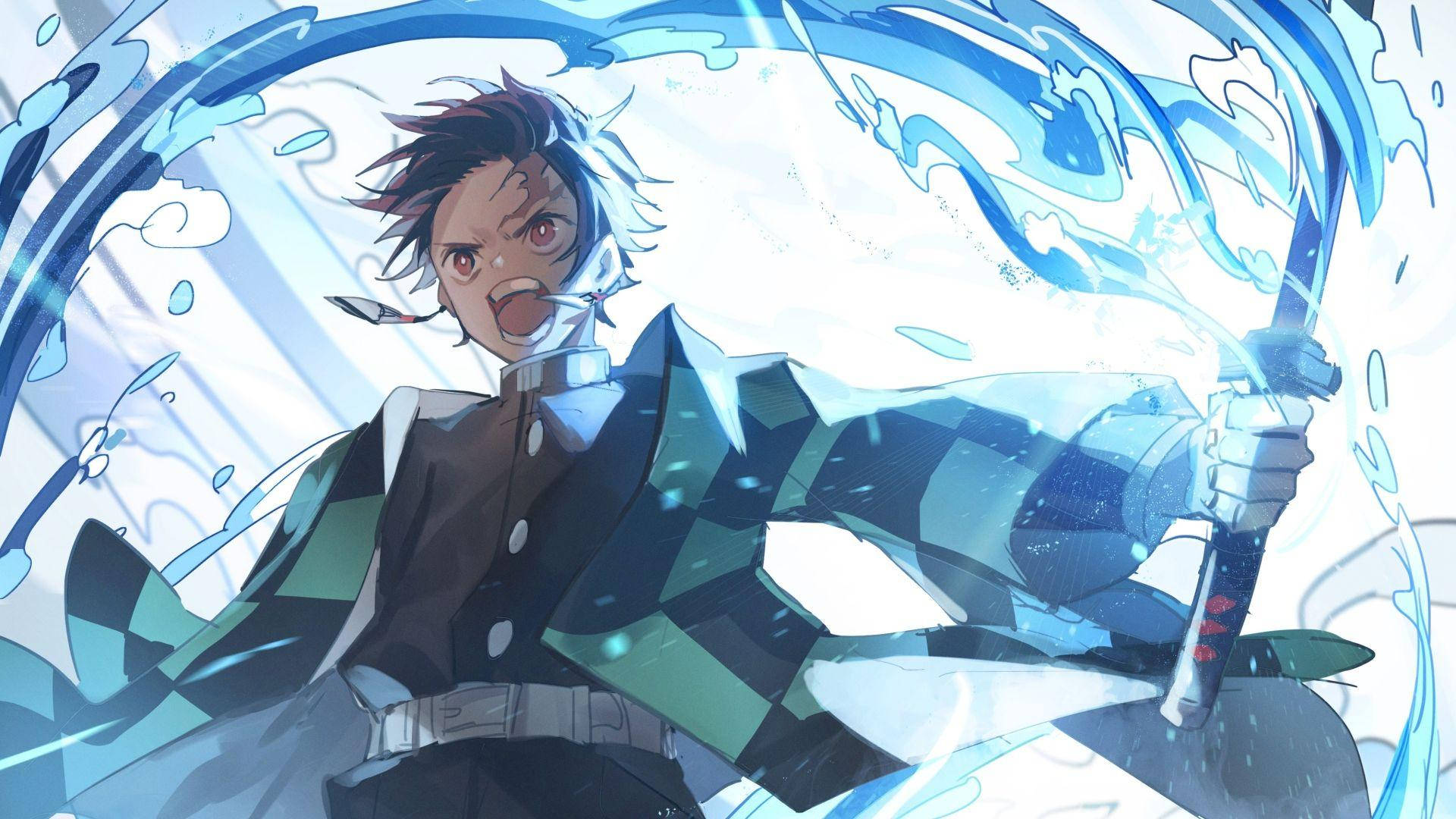 Tanjiro de Demon Slayer gritando Fondos de pantalla