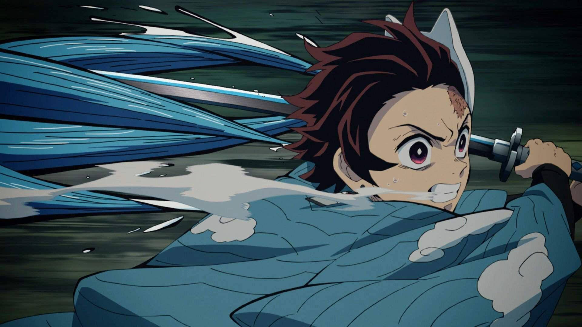 Tanjiro de Demon Slayer Tercera Forma Fondos de pantalla