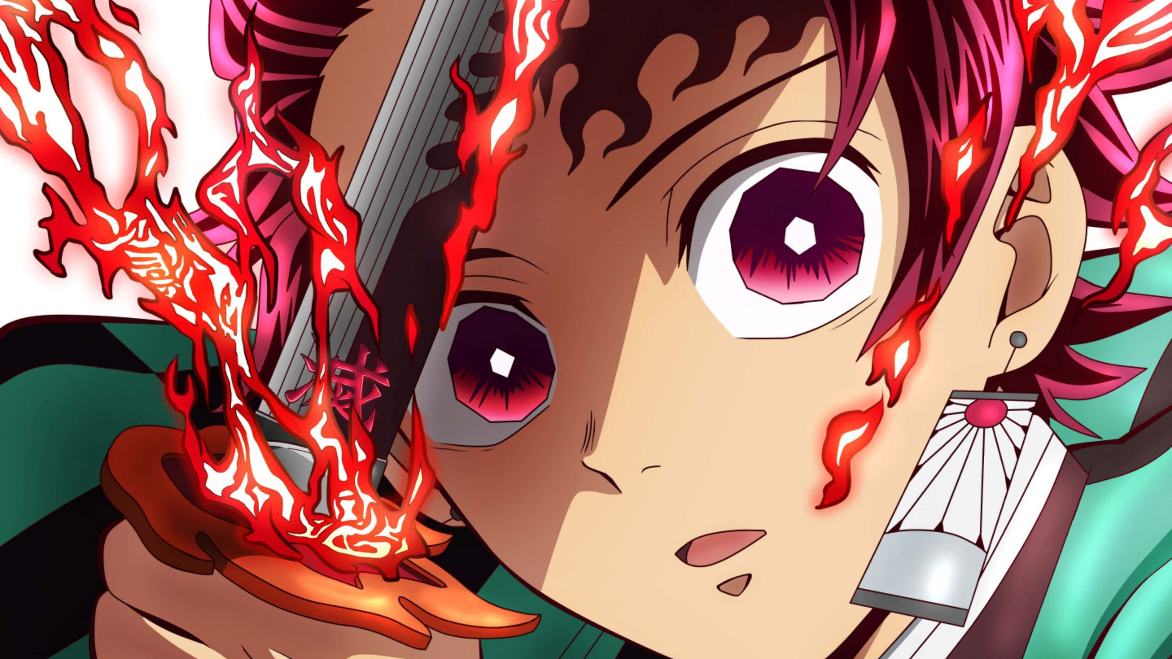 Tanjiro, el Cazador de Demonios, lucha por la humanidad Fondos de pantalla