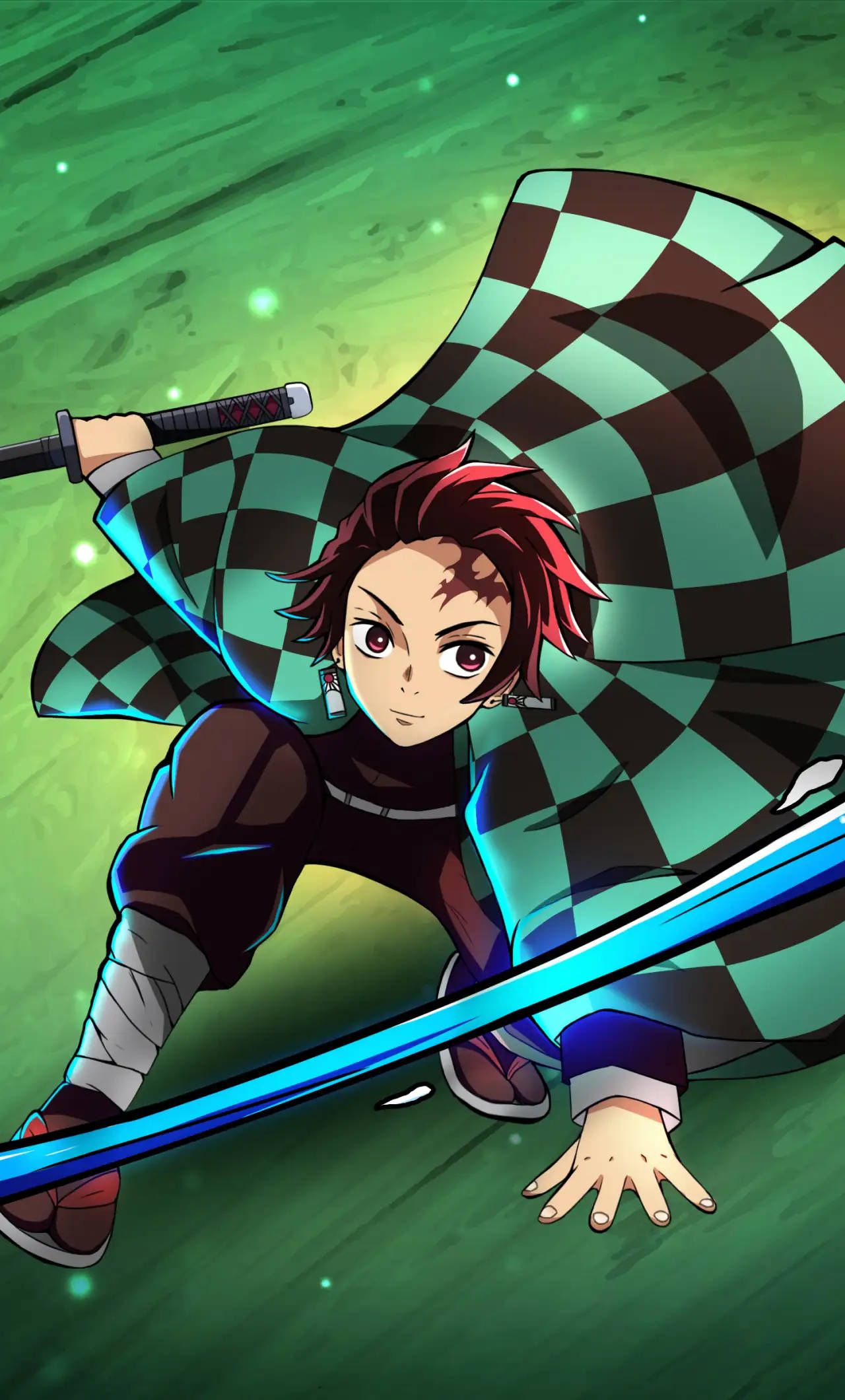 Tanjiro estético en acción Fondos de pantalla