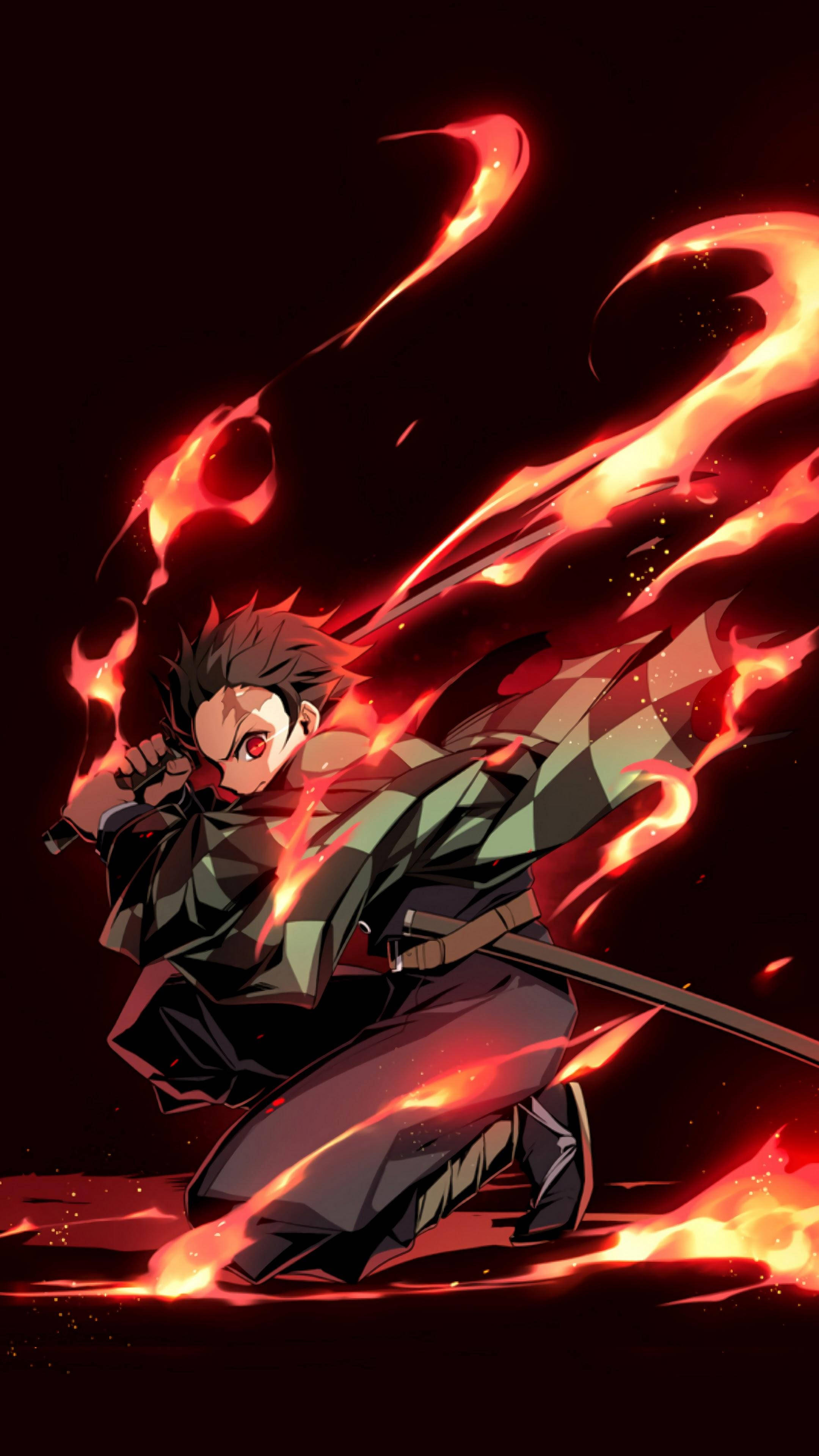 Tanjiro Kamado Ardiente Fondos de pantalla