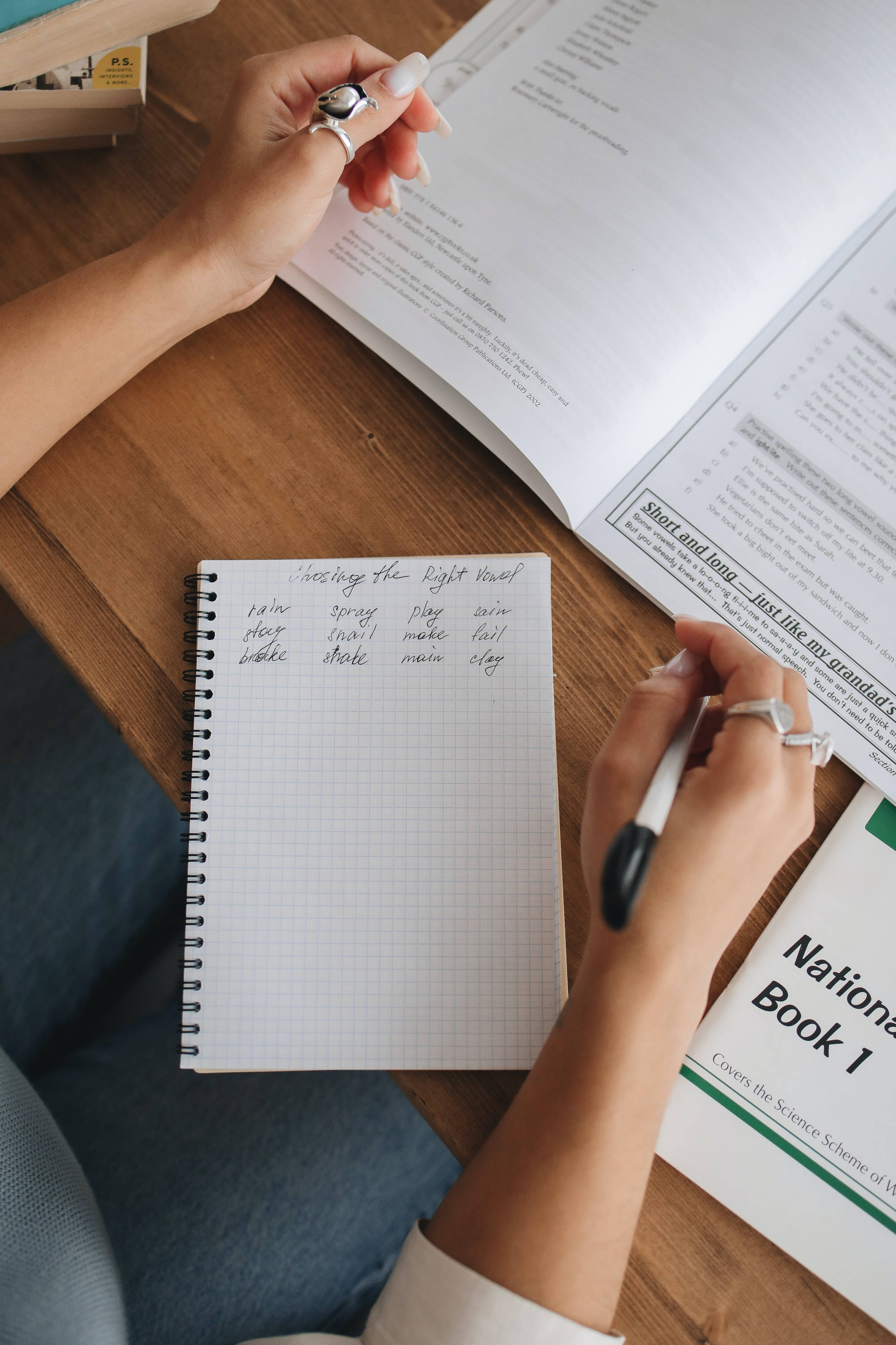 Tarea de Estudiante con Libro de Consulta Fondos de pantalla