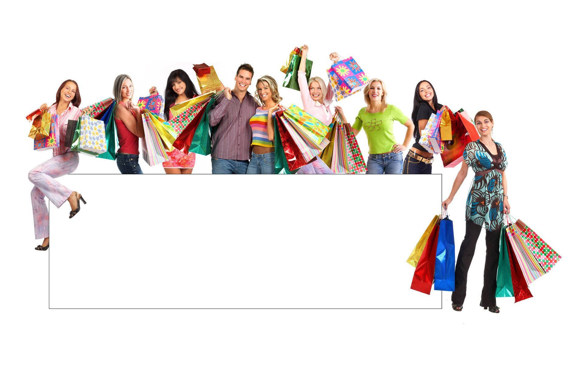 Tarjeta de Compras Navideñas Fondos de pantalla