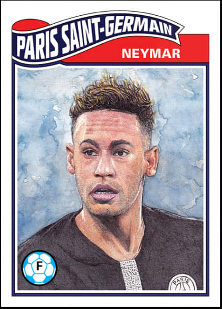 Tarjeta de Retrato de Neymar del PSG Fondos de pantalla