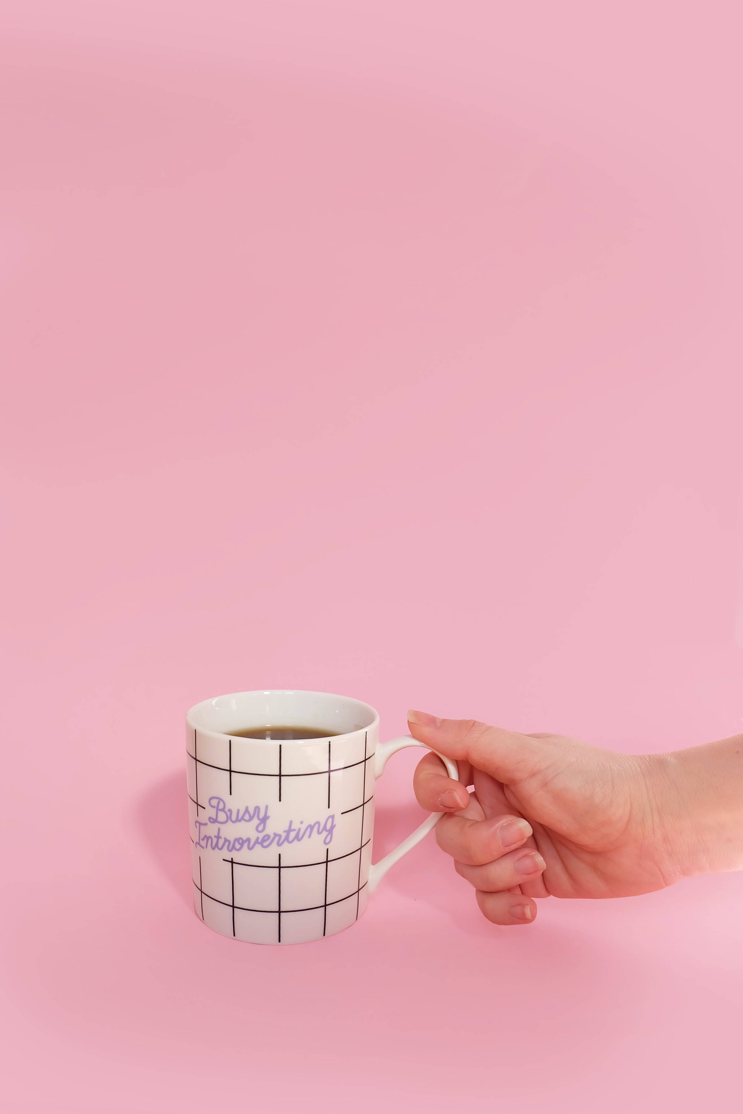 Taza blanca estética rosa linda Fondos de pantalla