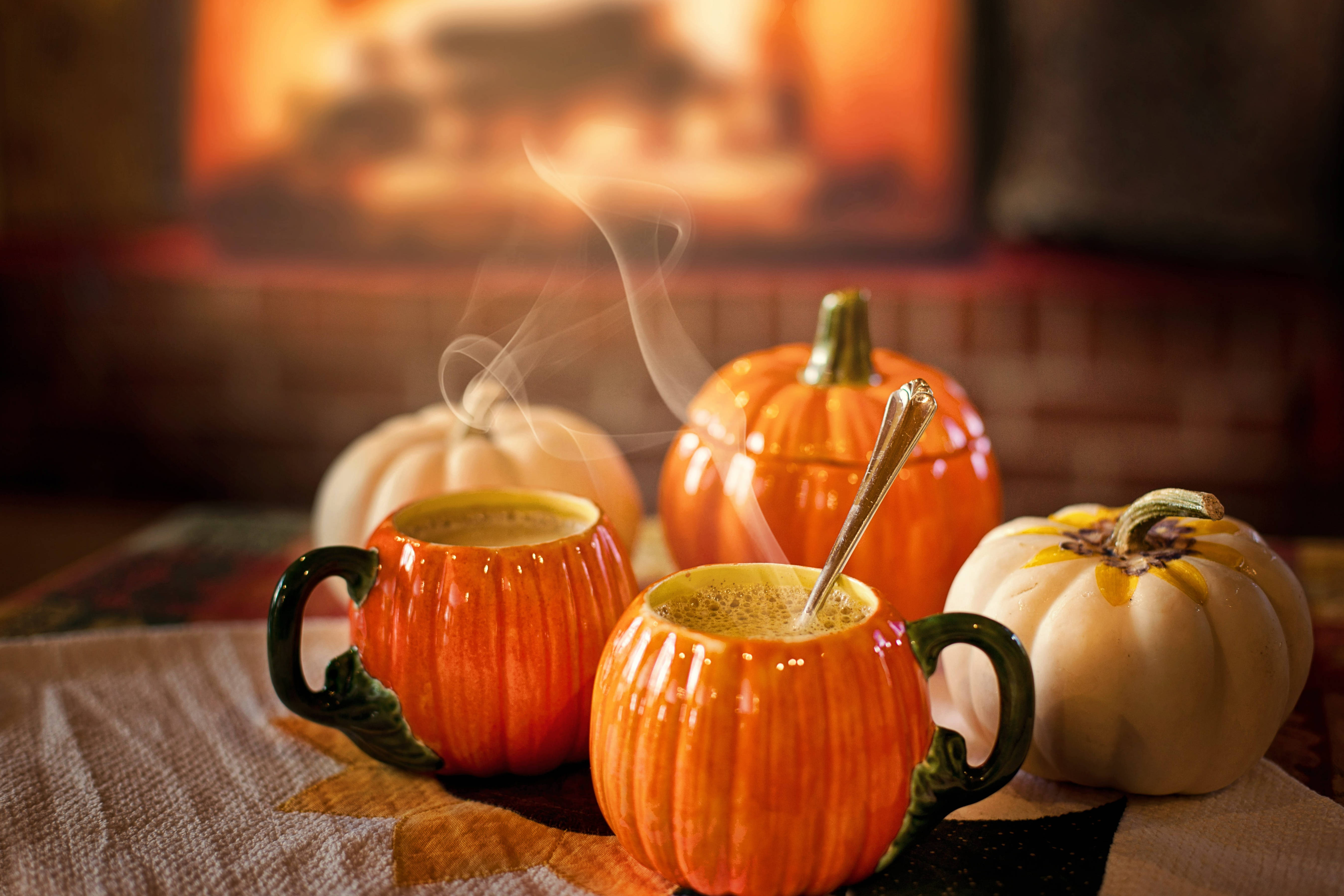 Taza de Café con Calabaza de Halloween Fondos de pantalla