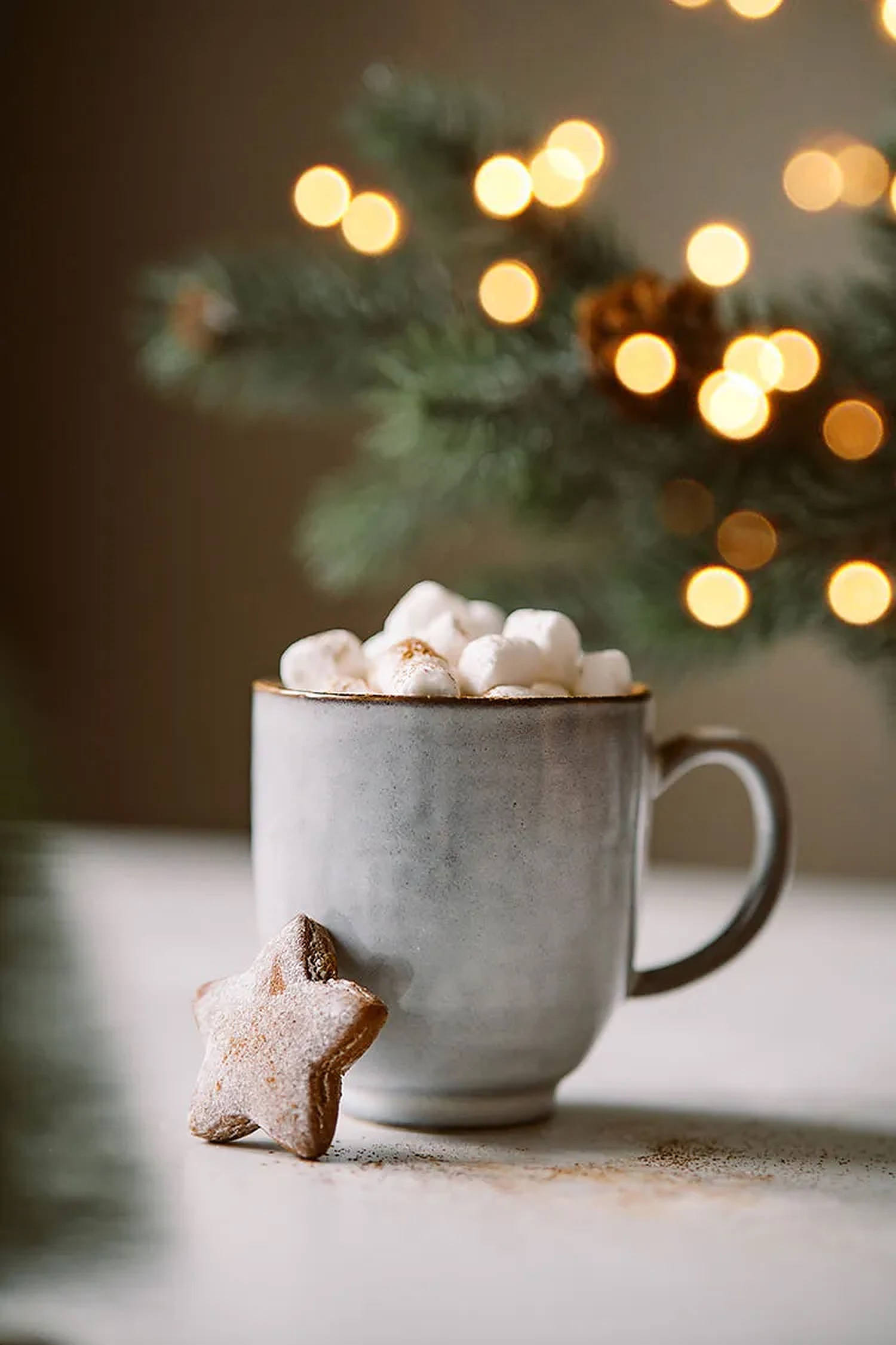 Taza de Chocolate Acogedora de Navidad Fondos de pantalla