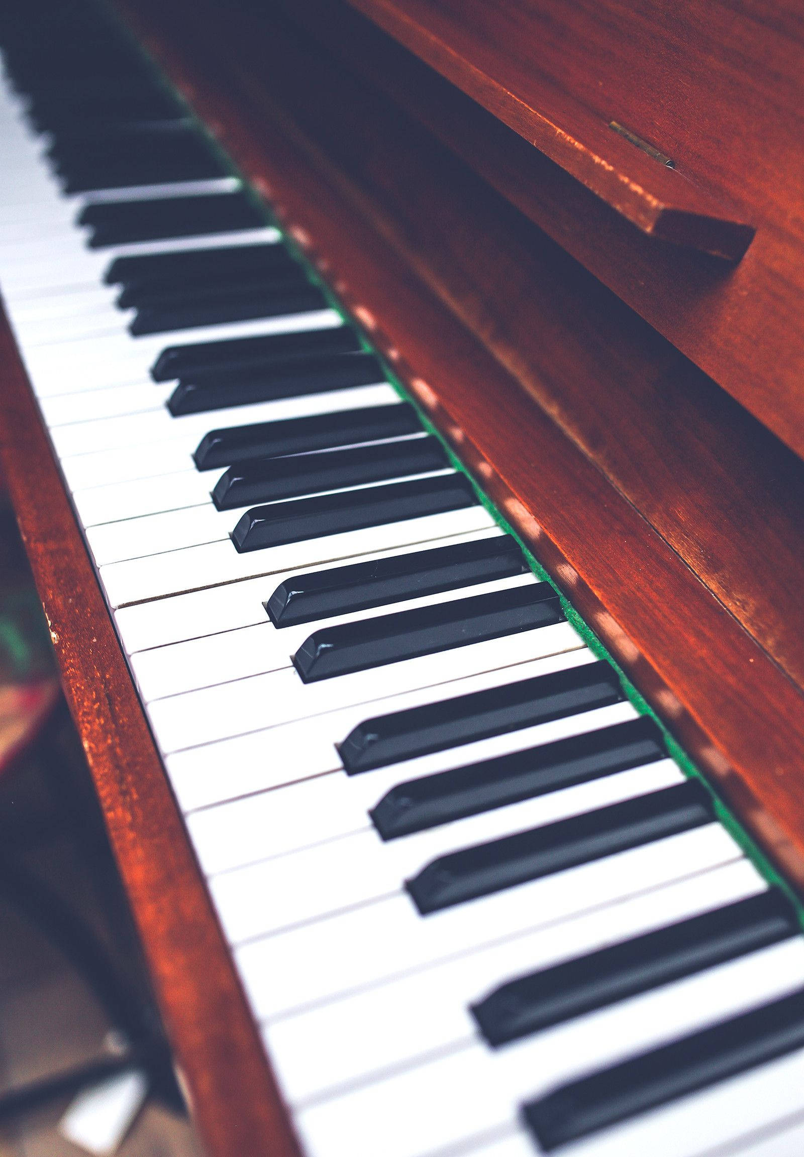 Teclado de Piano con Caja de Madera Fondos de pantalla