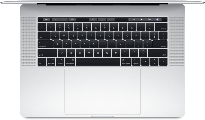 Teclado y Trackpad de MacBook Pro Vista Superior Fondos de pantalla