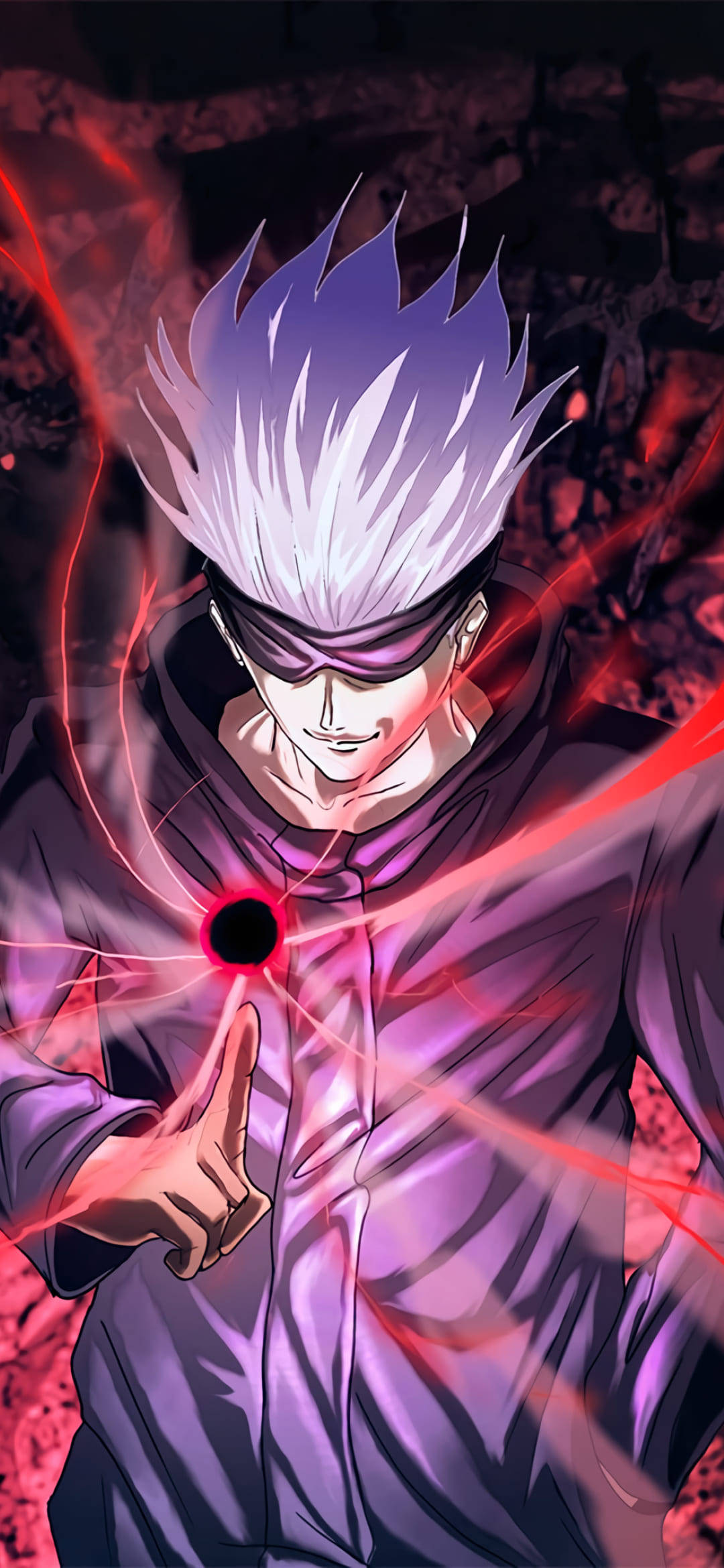 Técnica Maldita Roja de Satoru Gojo Jujutsu Kaisen para Celular Fondos de pantalla