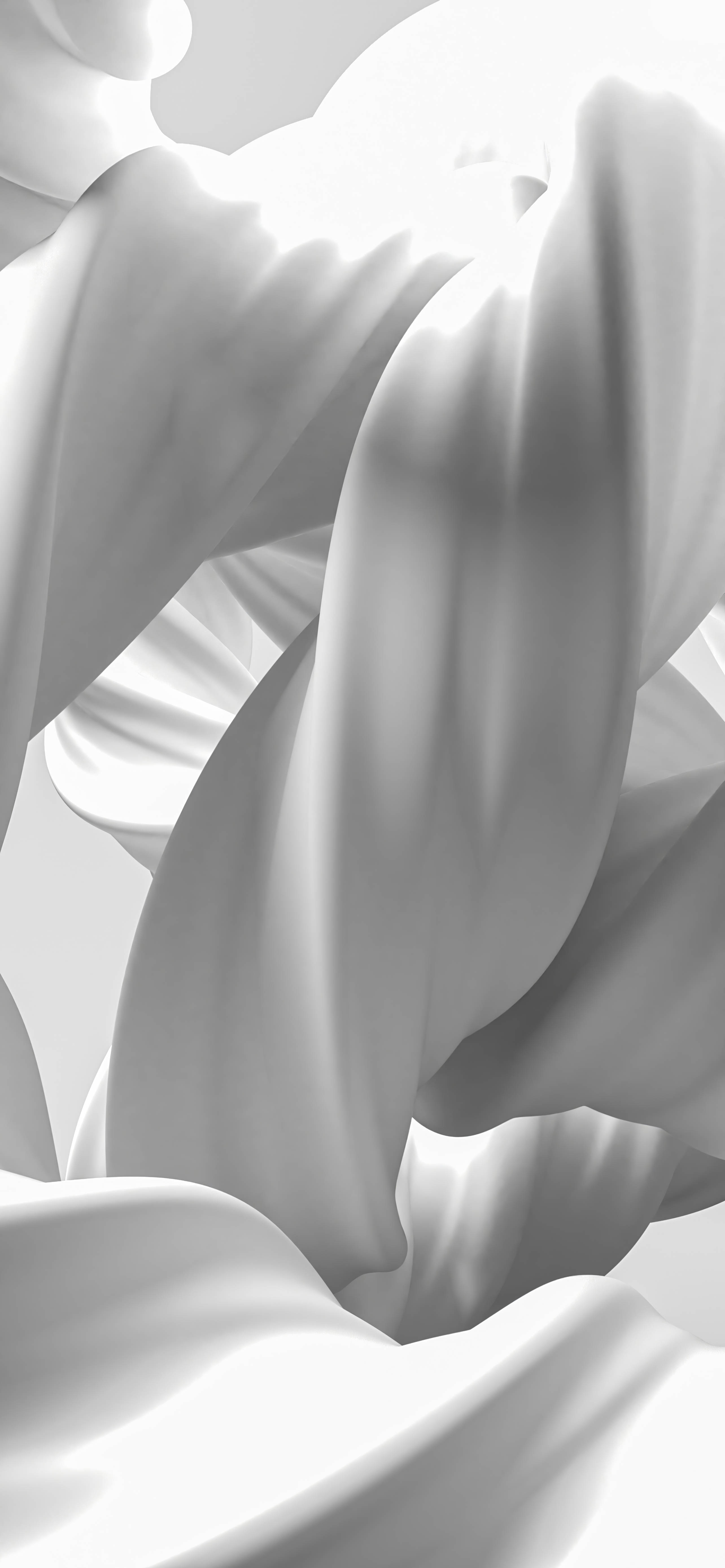 Tela Blanca Fluida Móvil 3D Fondos de pantalla