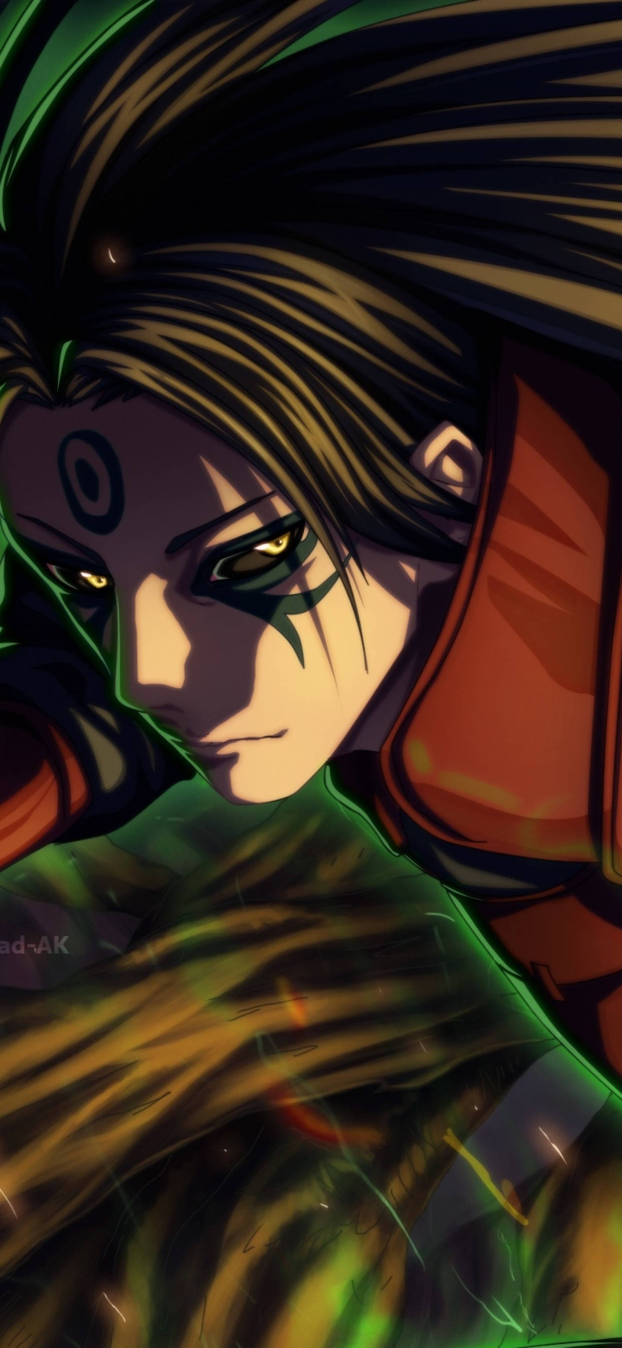 Teléfono de Hashirama Verde Brillante Fondos de pantalla