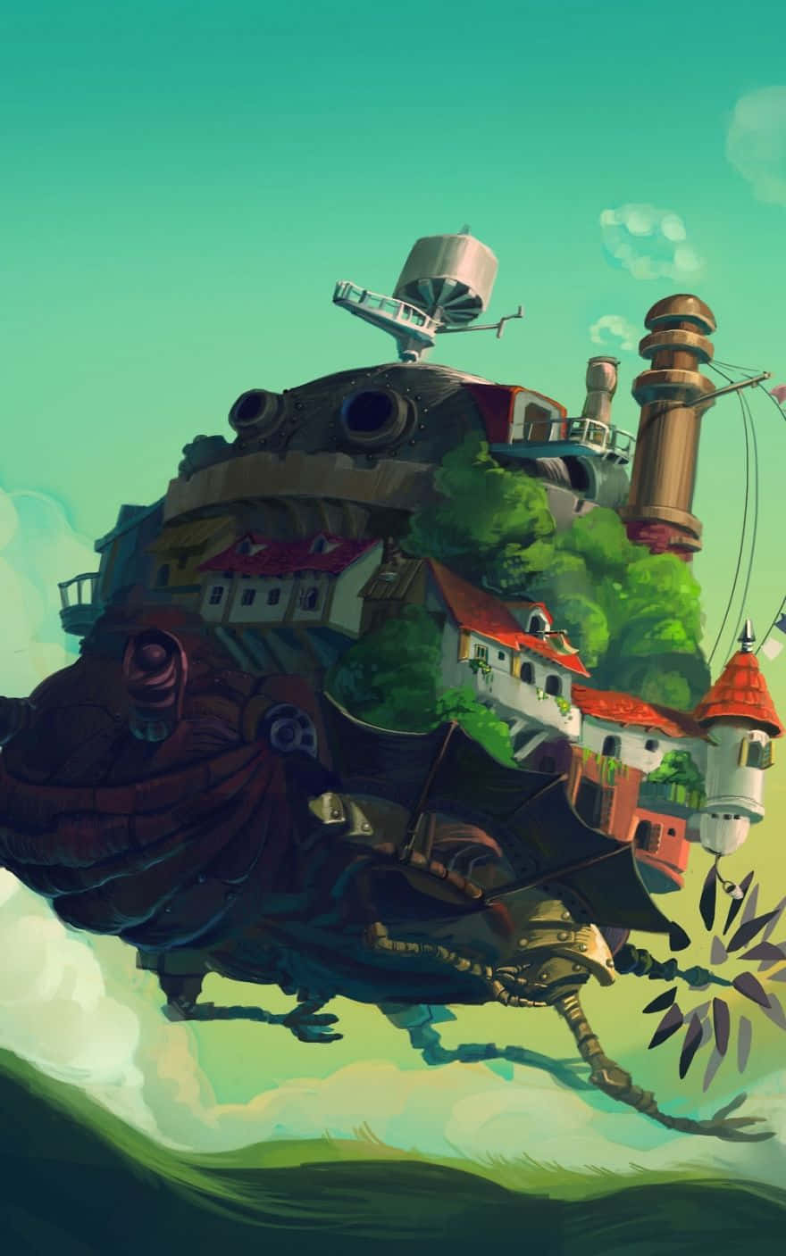 Teléfono de Howl's Moving Castle Studio Ghibli Fondos de pantalla