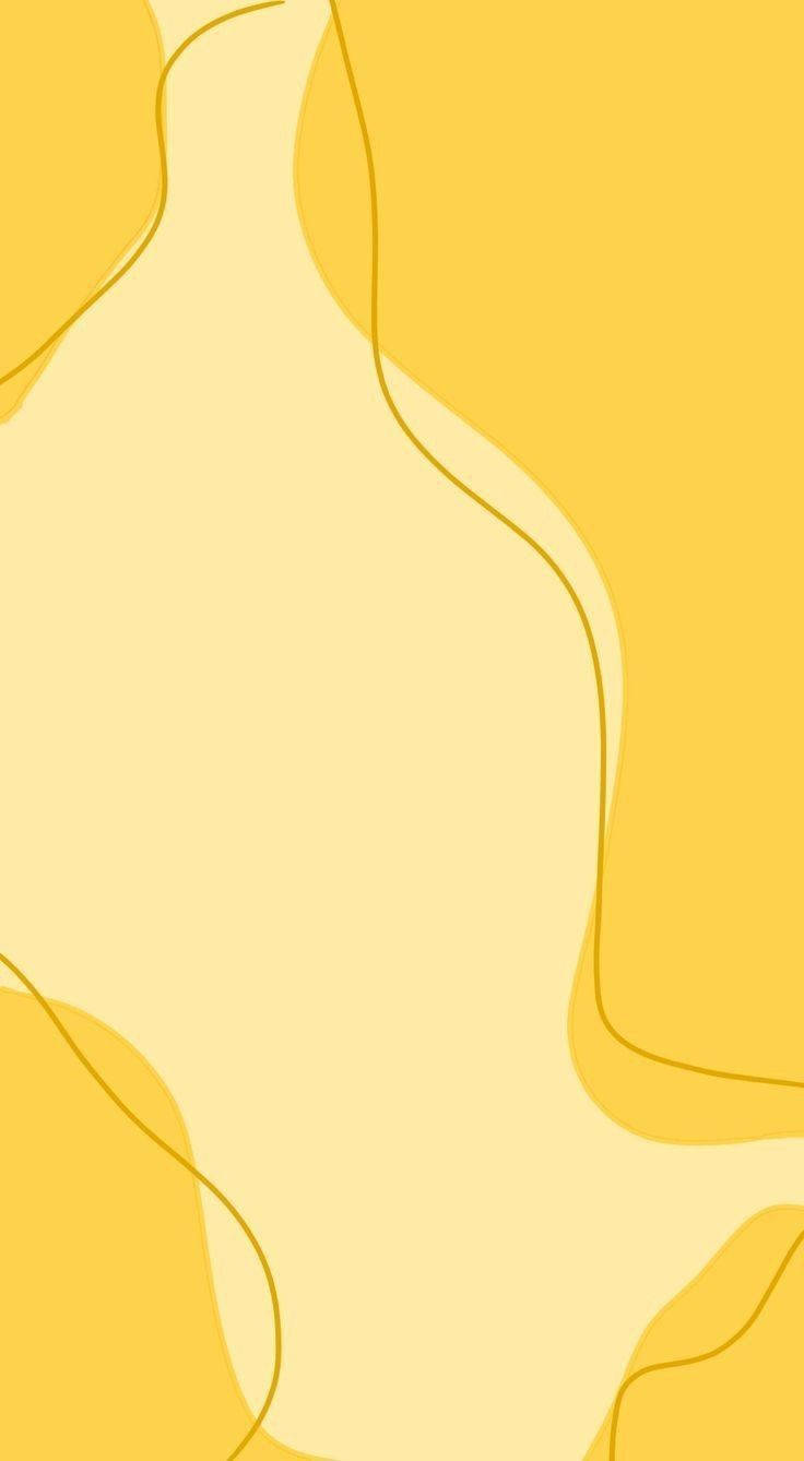 Teléfono estético amarillo liso y lindo Fondos de pantalla