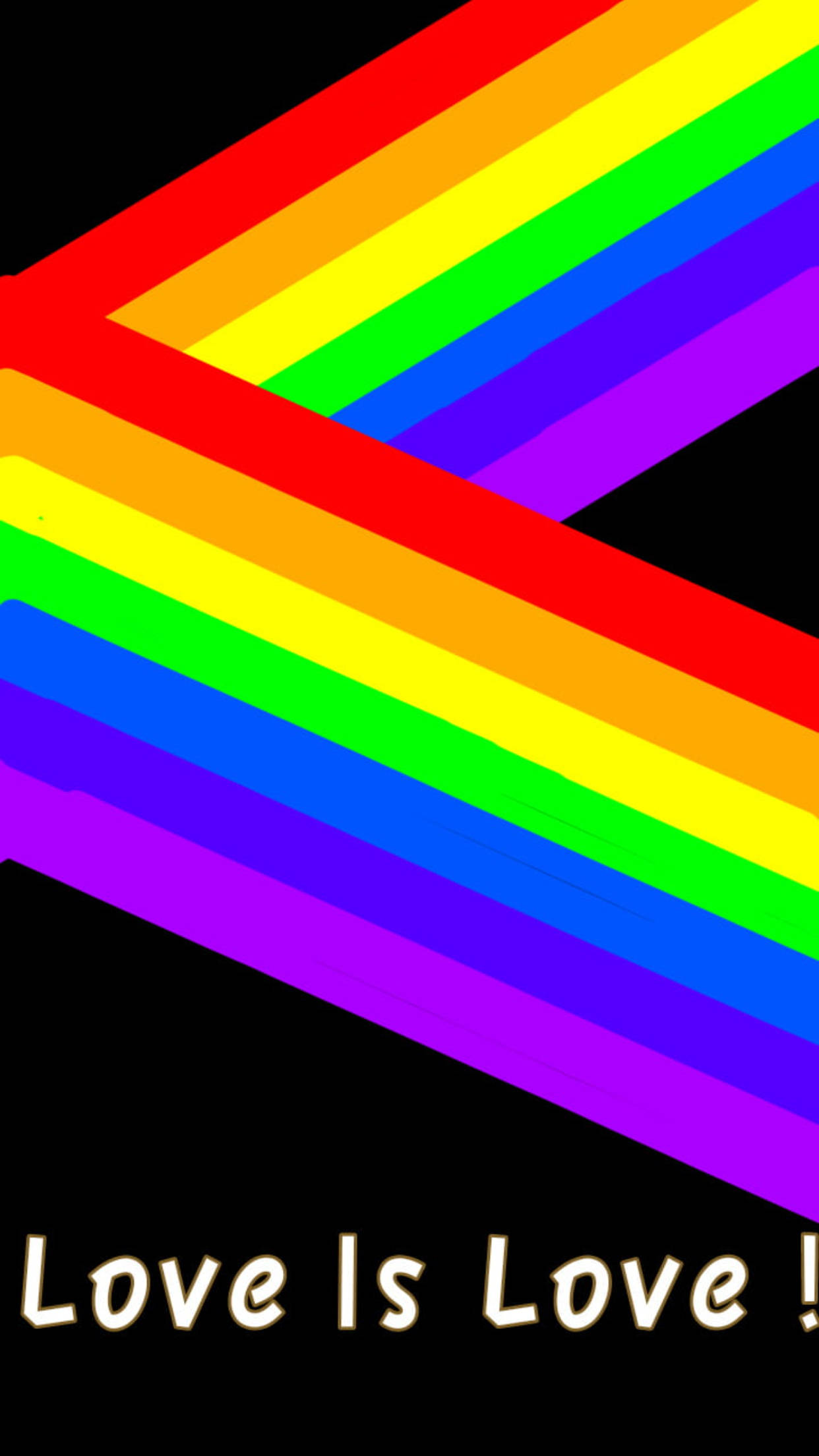 Teléfono LGBT Arcoíris Zigzag Fondos de pantalla