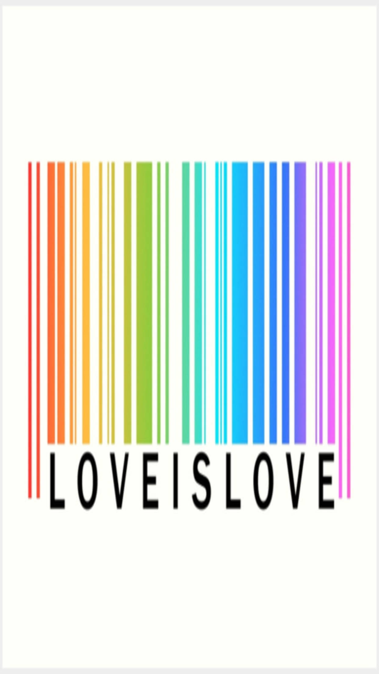 Teléfono LGBT con Código de Barras Colorido Fondos de pantalla
