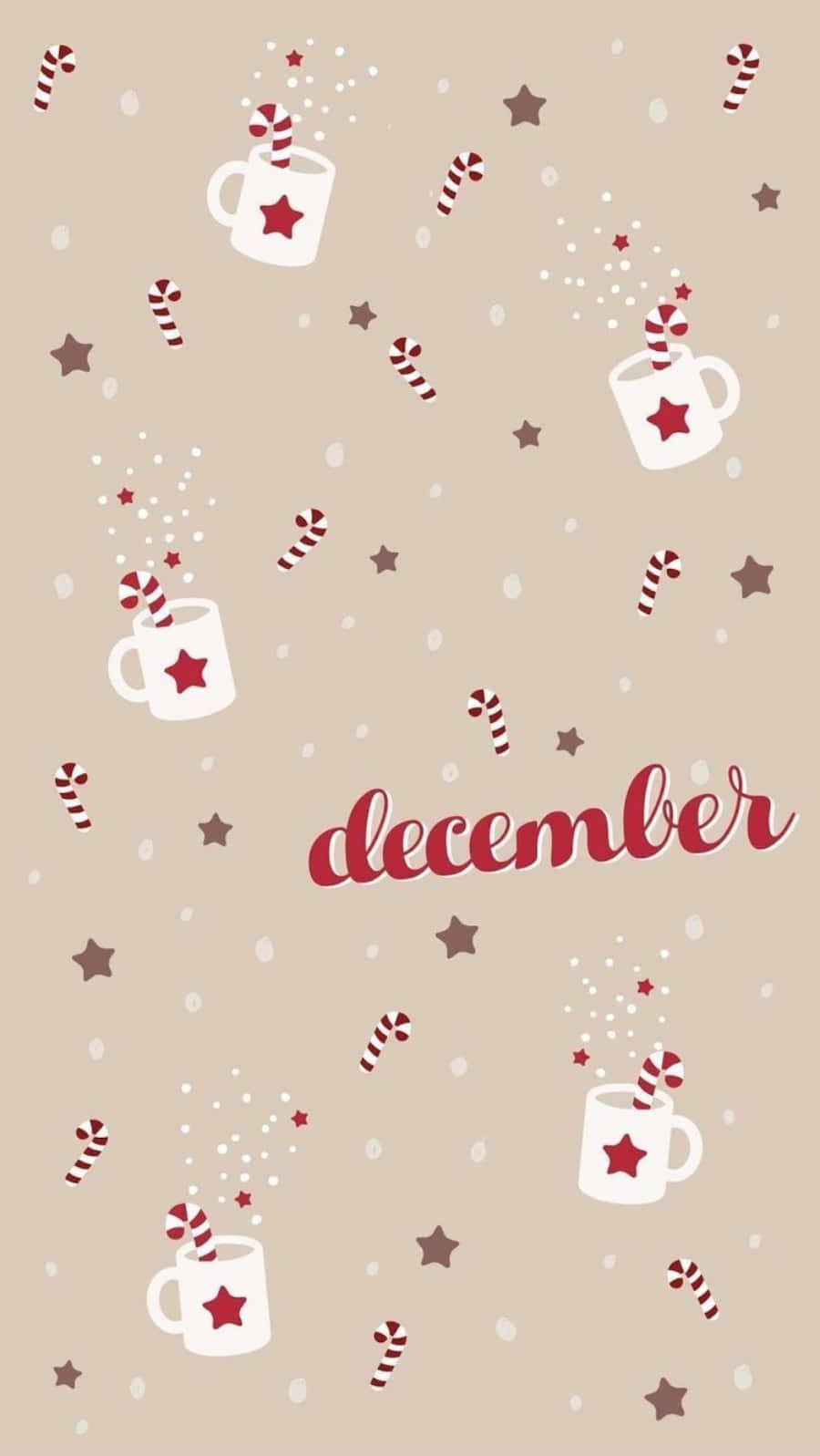 Teléfono Navideño Lindo Bastón de Caramelo Fondos de pantalla