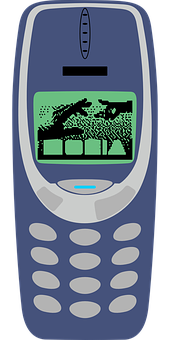 Teléfono Nokia clásico con el juego de la serpiente Fondos de pantalla