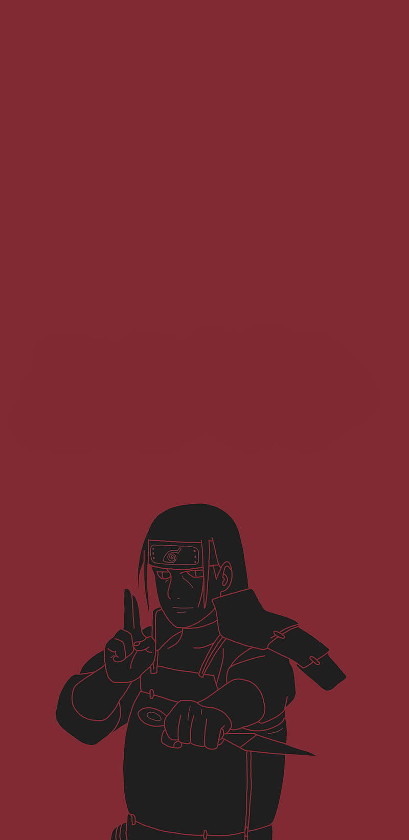 Teléfono Simple de Hashirama Rojo Fondos de pantalla