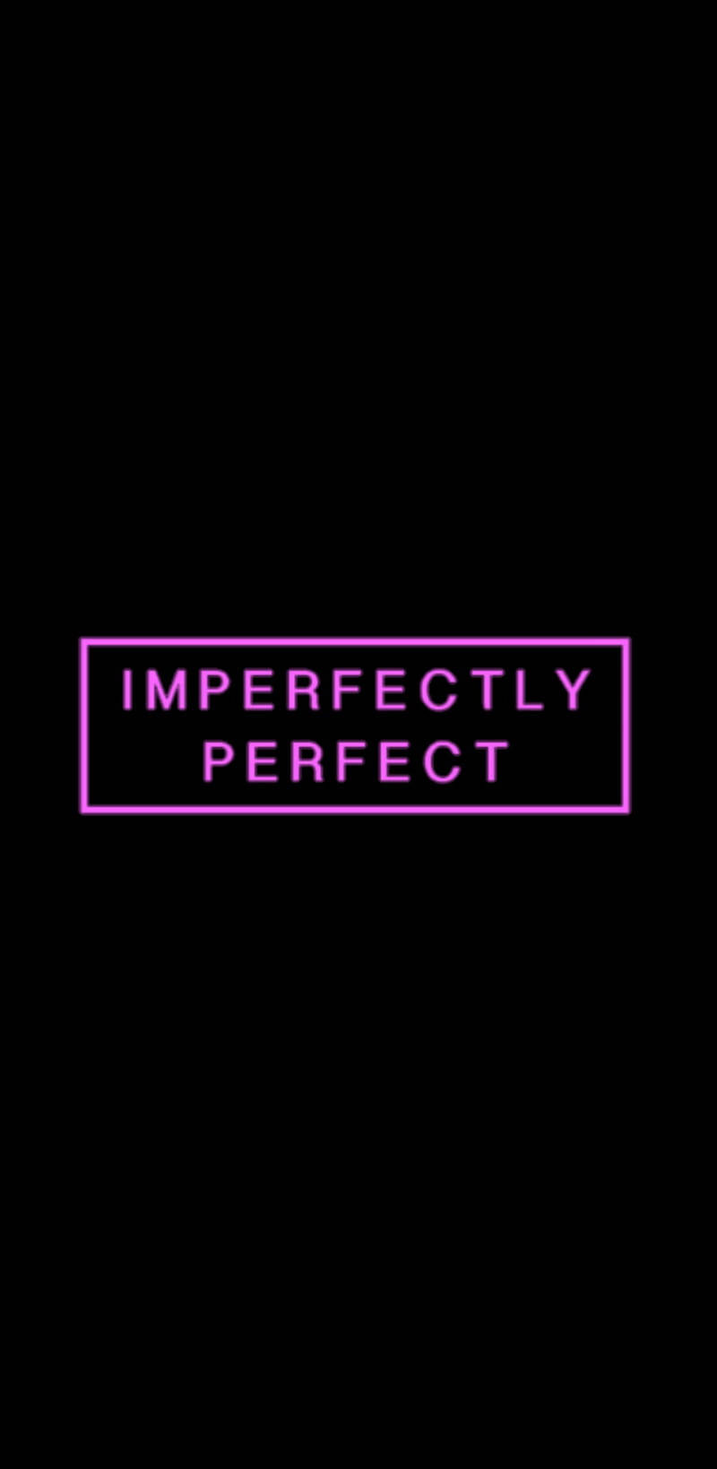 Tema Oscuro Neón Rosa Imperfectamente Perfecto Fondos de pantalla
