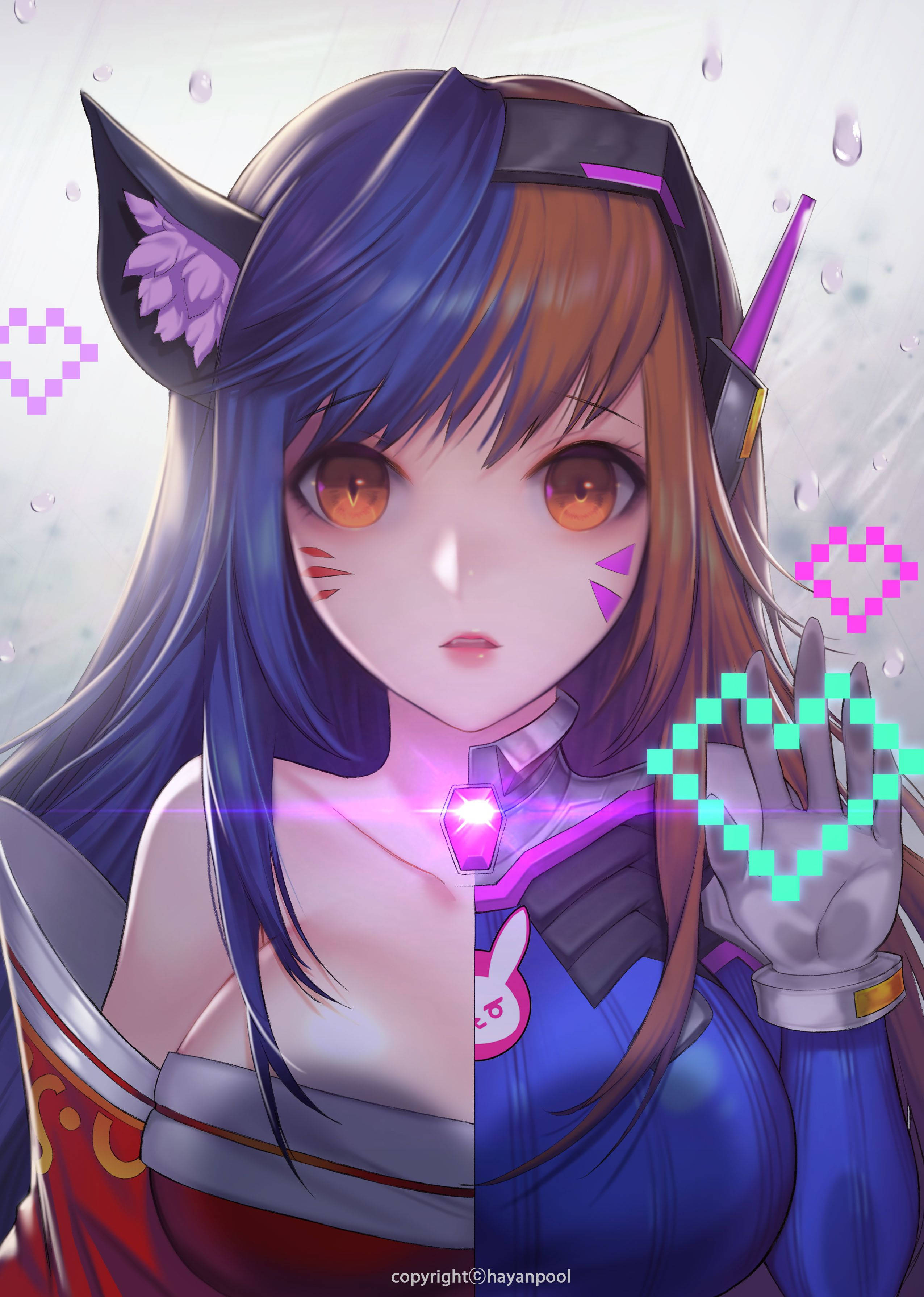 "Ten un corazón de píxeles con Dva". Fondos de pantalla