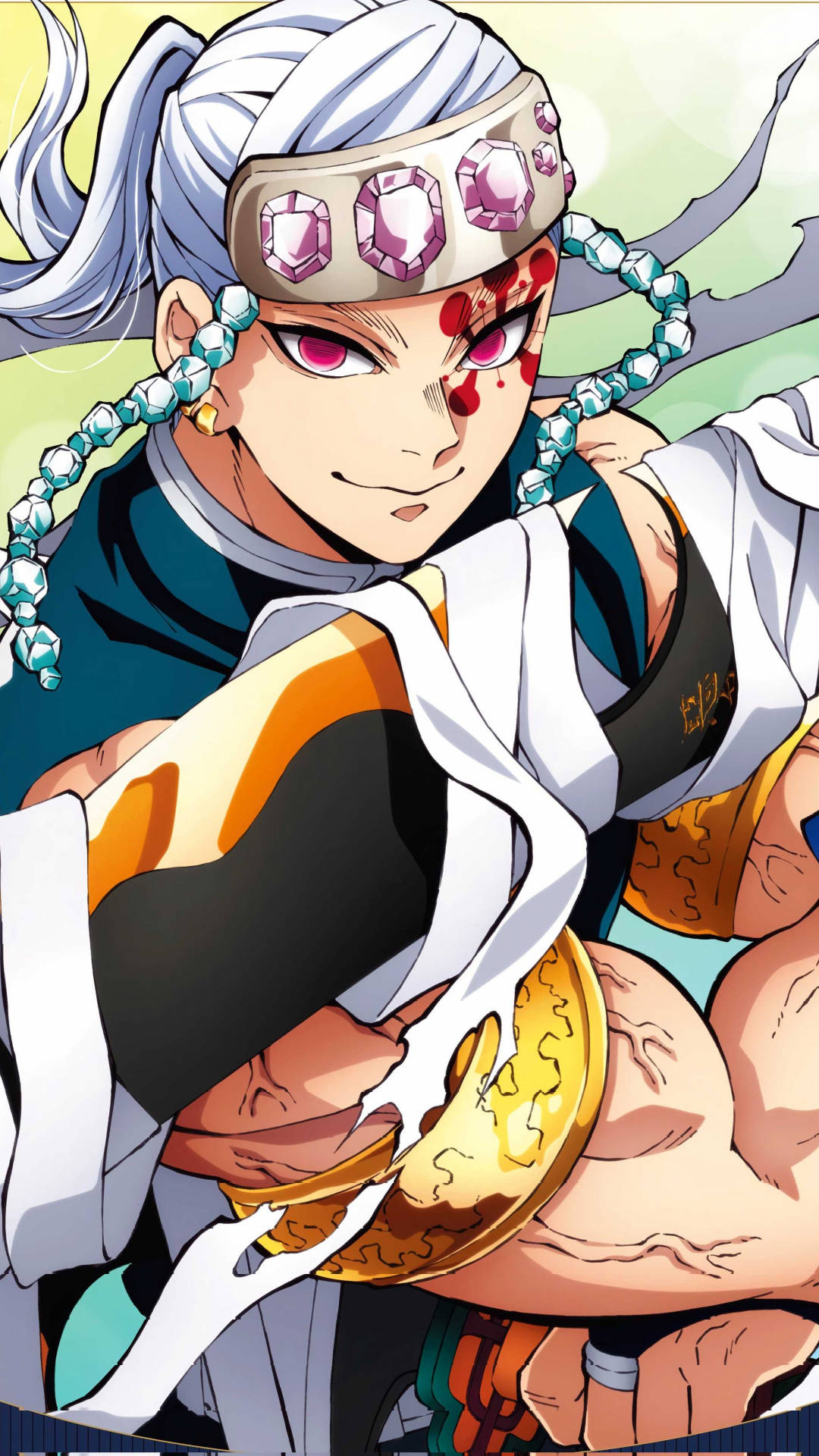 Tengen Uzui Demon Slayer para iPhone Fondos de pantalla