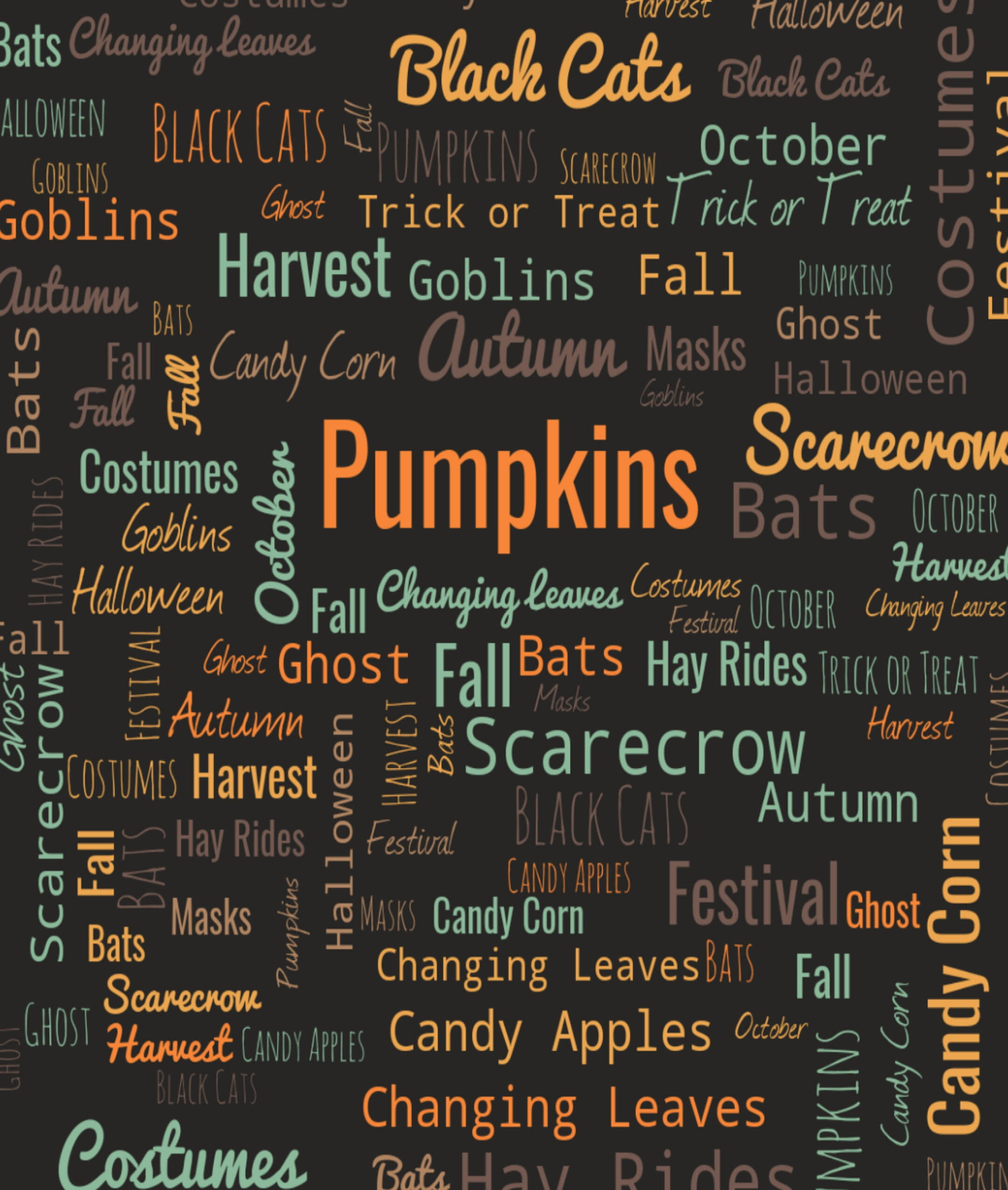 Términos de Halloween de Truco o Trato Fondos de pantalla