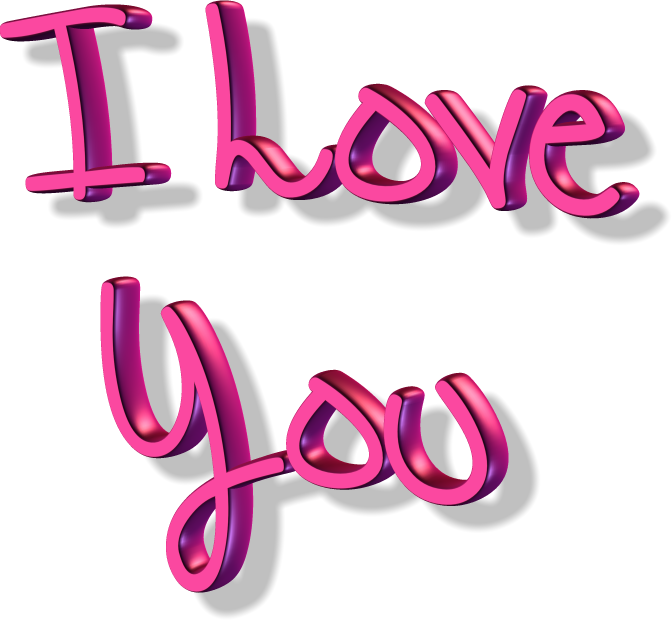 Texto 3D Te Amo Fondos de pantalla