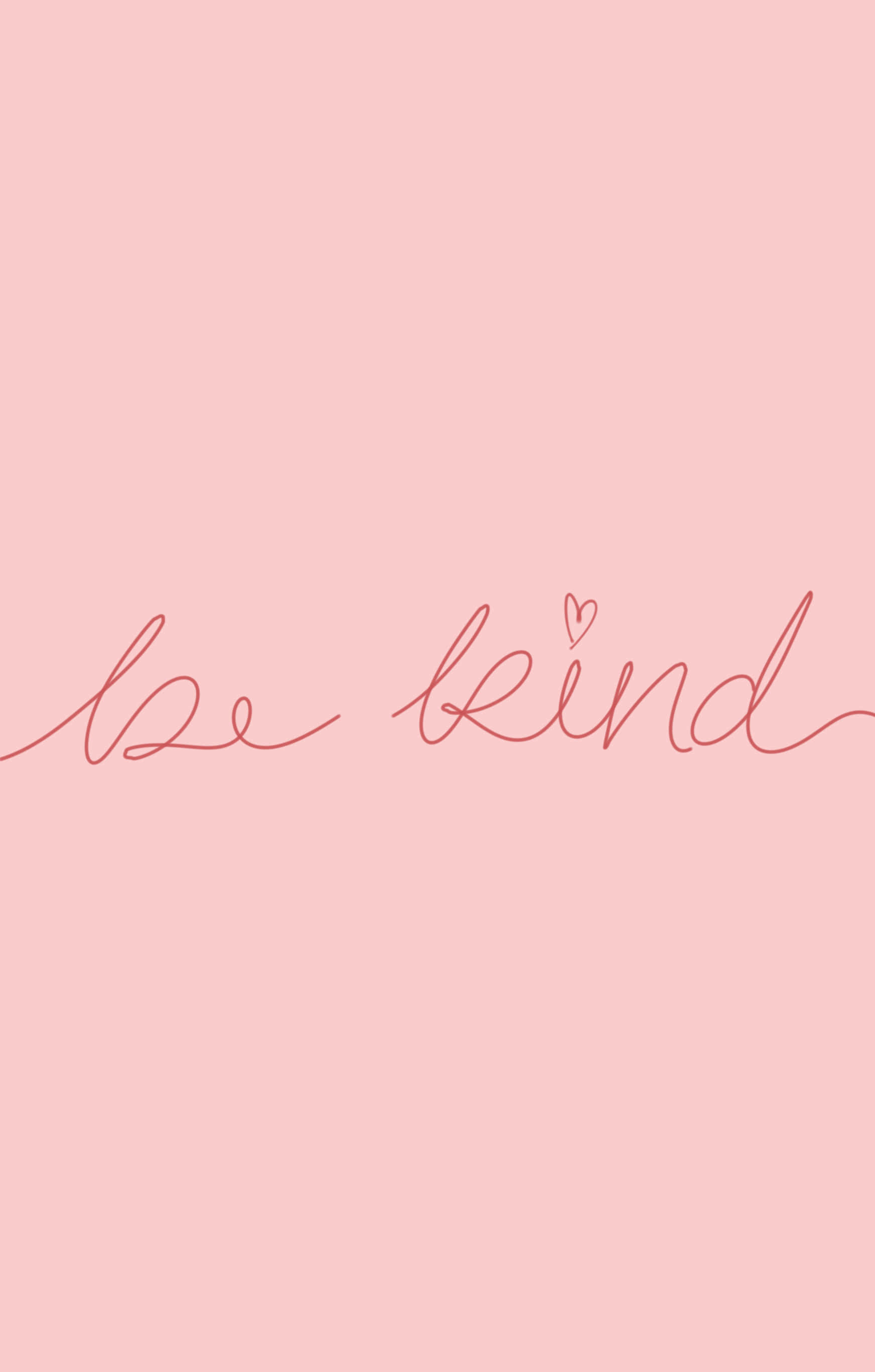 texto escrito a mano 'sé amable' sobre fondo rosa Fondos de pantalla
