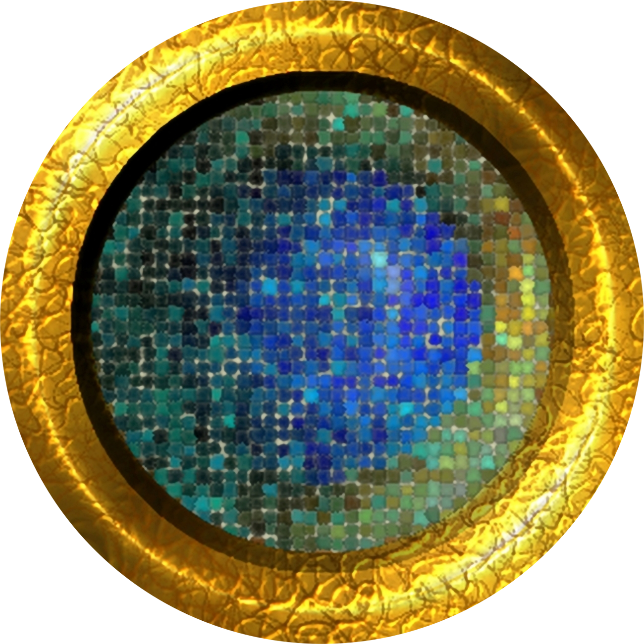 Textura de Círculo Mosaico Dorado Fondos de pantalla