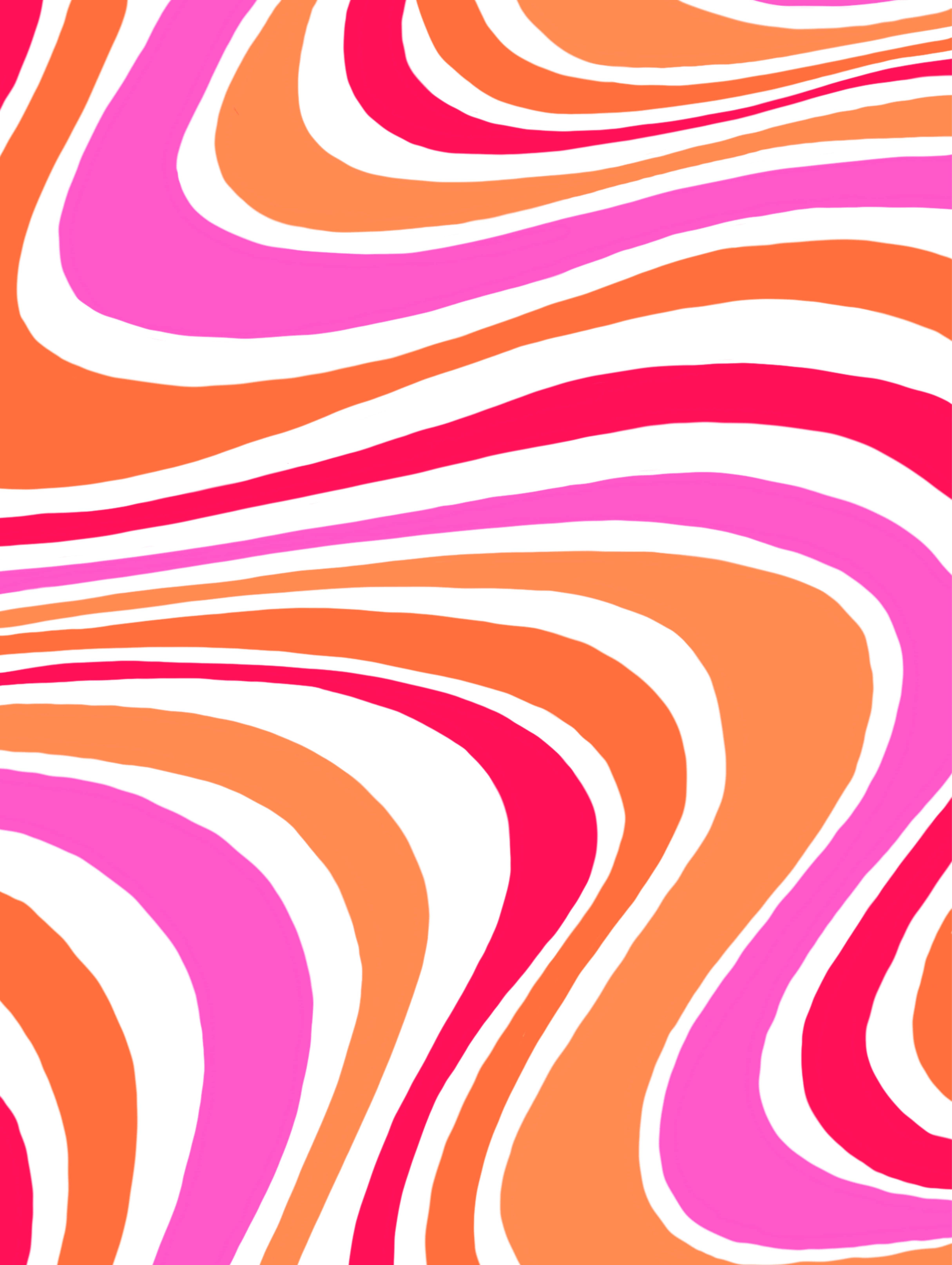 Textura de Fondo Groovy de los 70, Ondulado Rosa con Tonos Naranja Fondos de pantalla