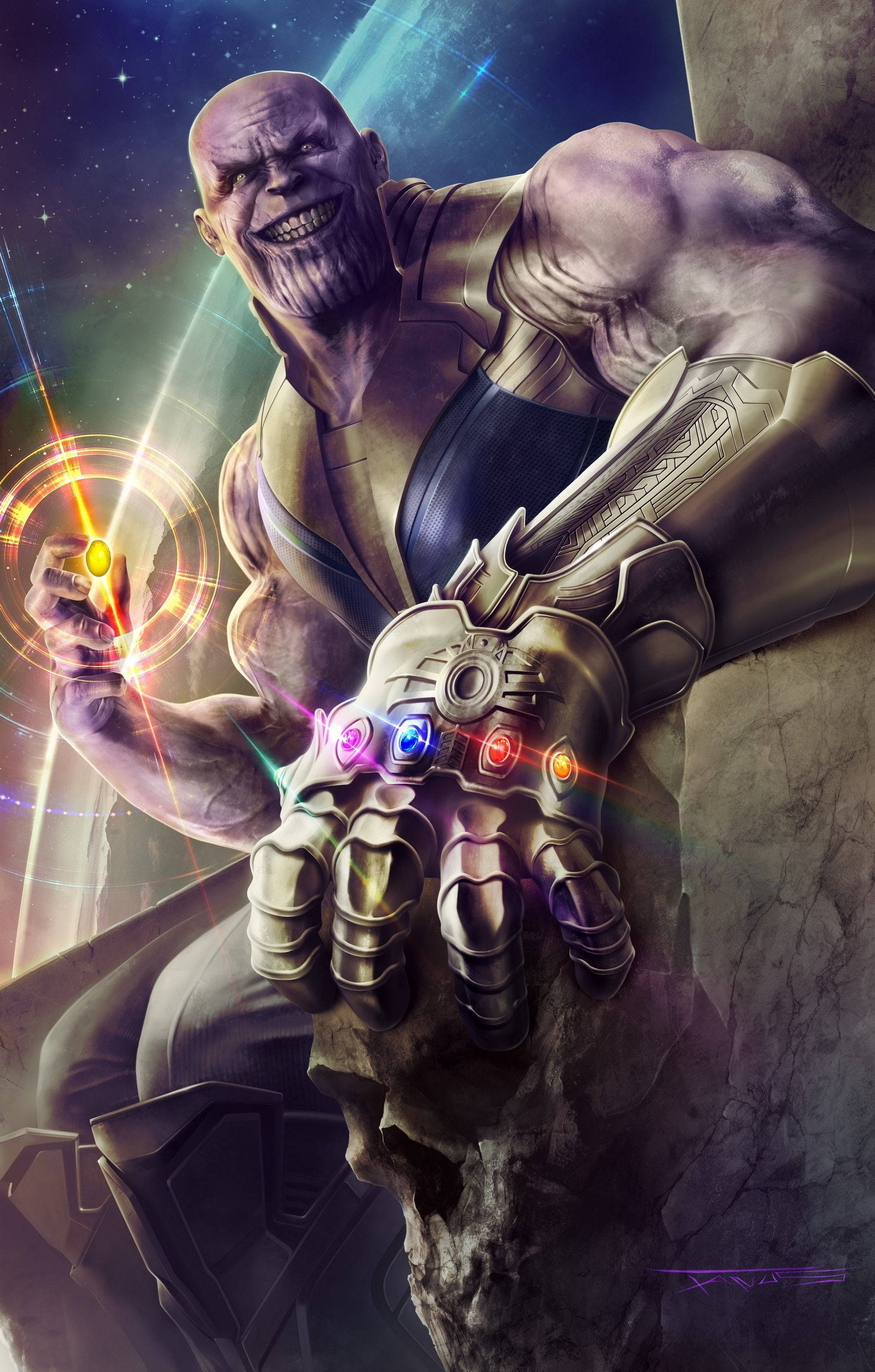 Thanos Sentado en el Trono HD Fondos de pantalla