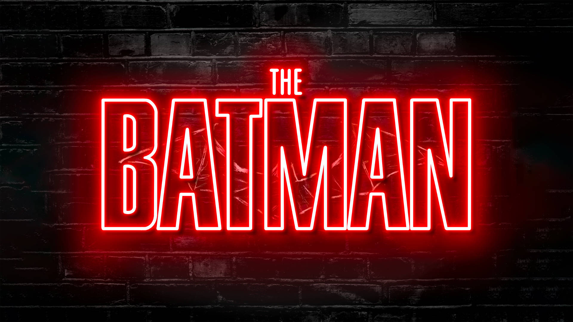 The Batman Luces de Neón Rojas Fondos de pantalla