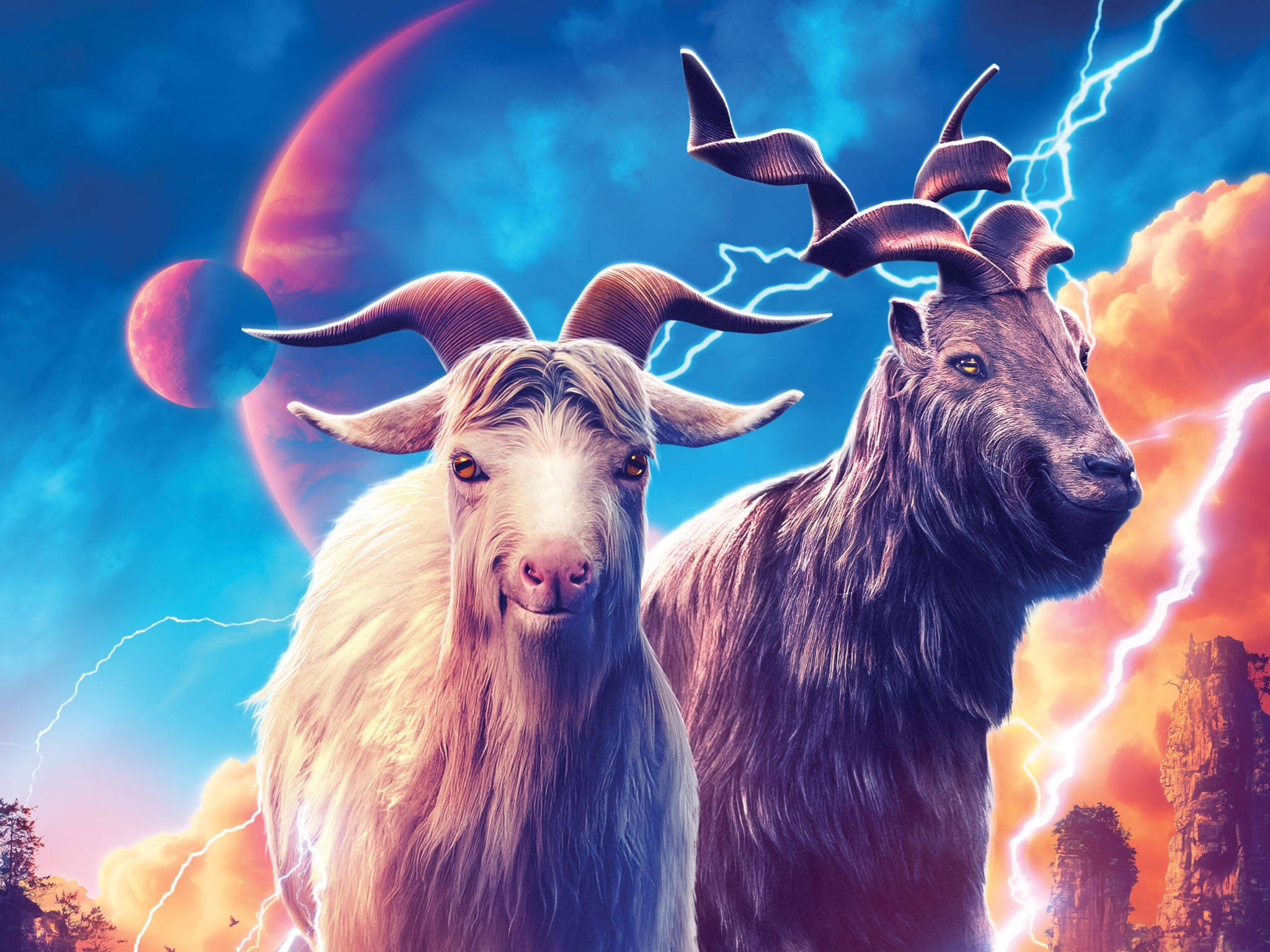 Thor Love And Thunder Cabras Asgardianas Fondos de pantalla