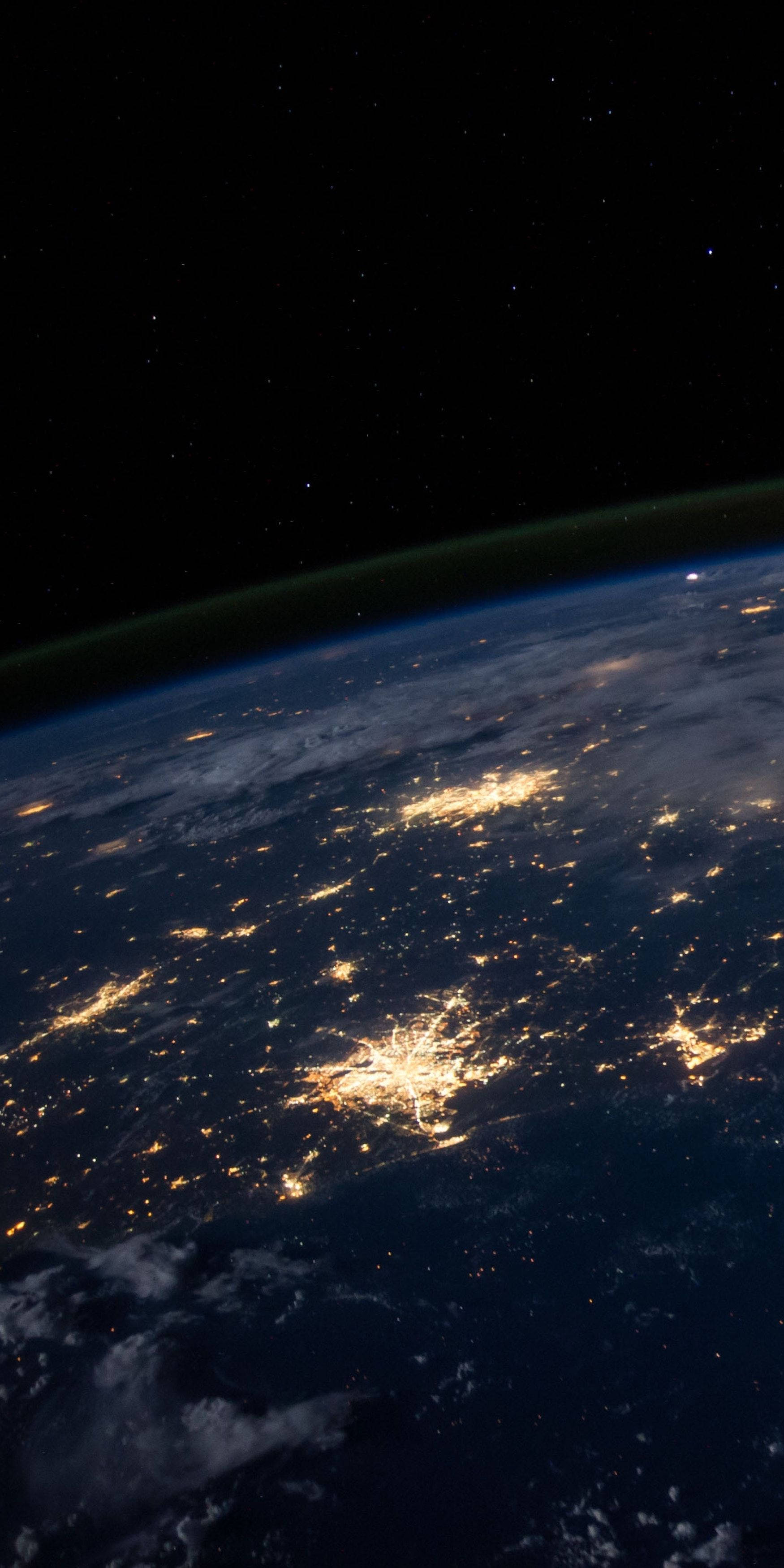 Tierra desde el espacio OLED iPhone Fondos de pantalla