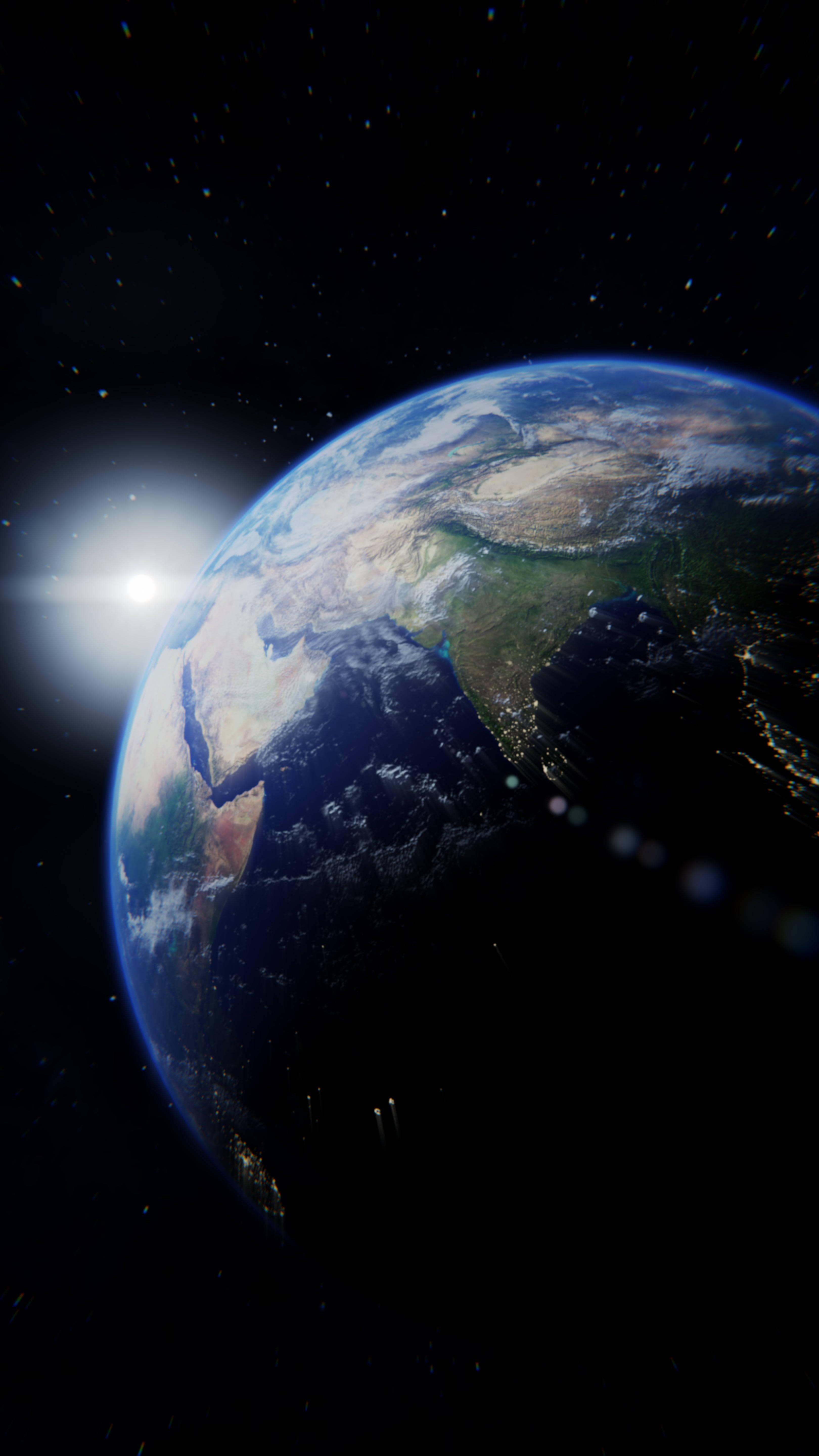 Tierra Dinámica desde el Espacio 4K para Celular Fondos de pantalla