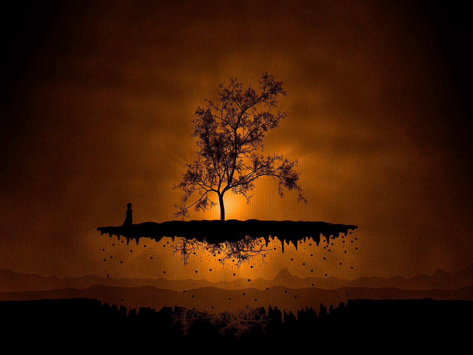 Tierra Flotante 4K Naturaleza Fondos de pantalla