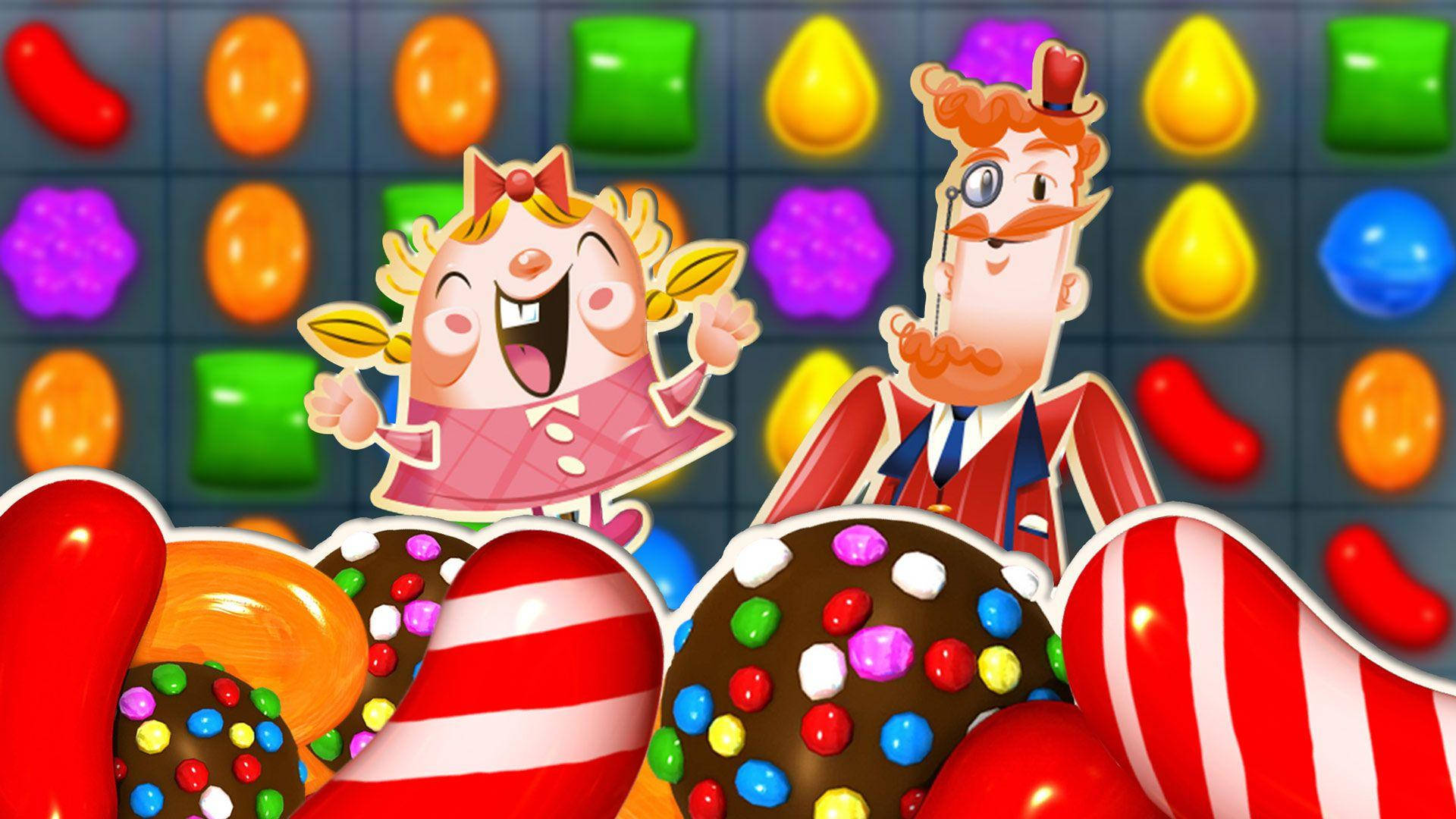 Tiffi y Mr. Toffee en Candy Crush Saga Fondos de pantalla