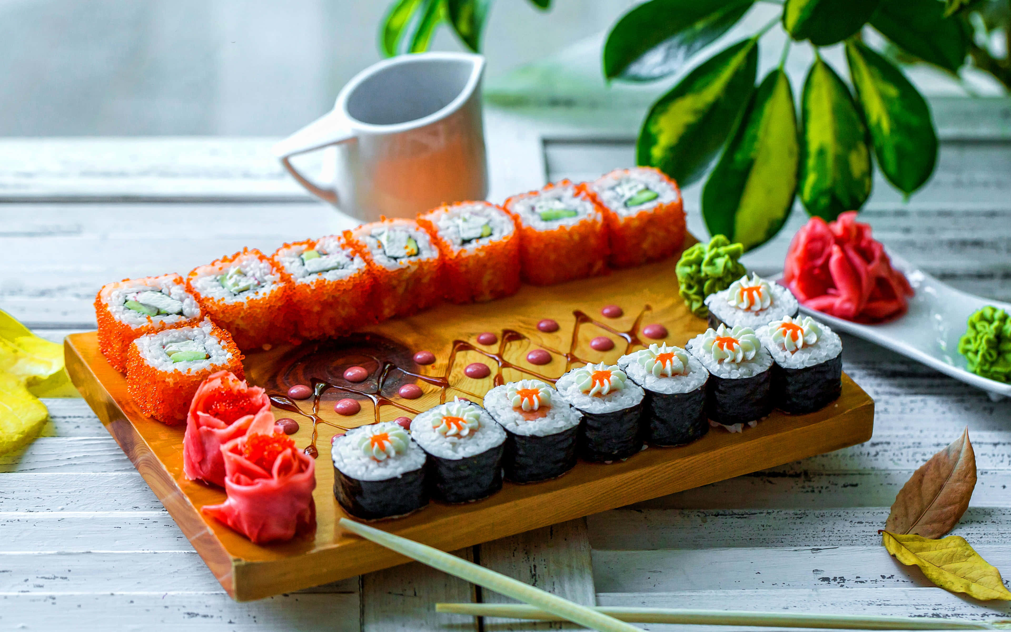 Tipos de sushi para una estética veraniega Fondos de pantalla