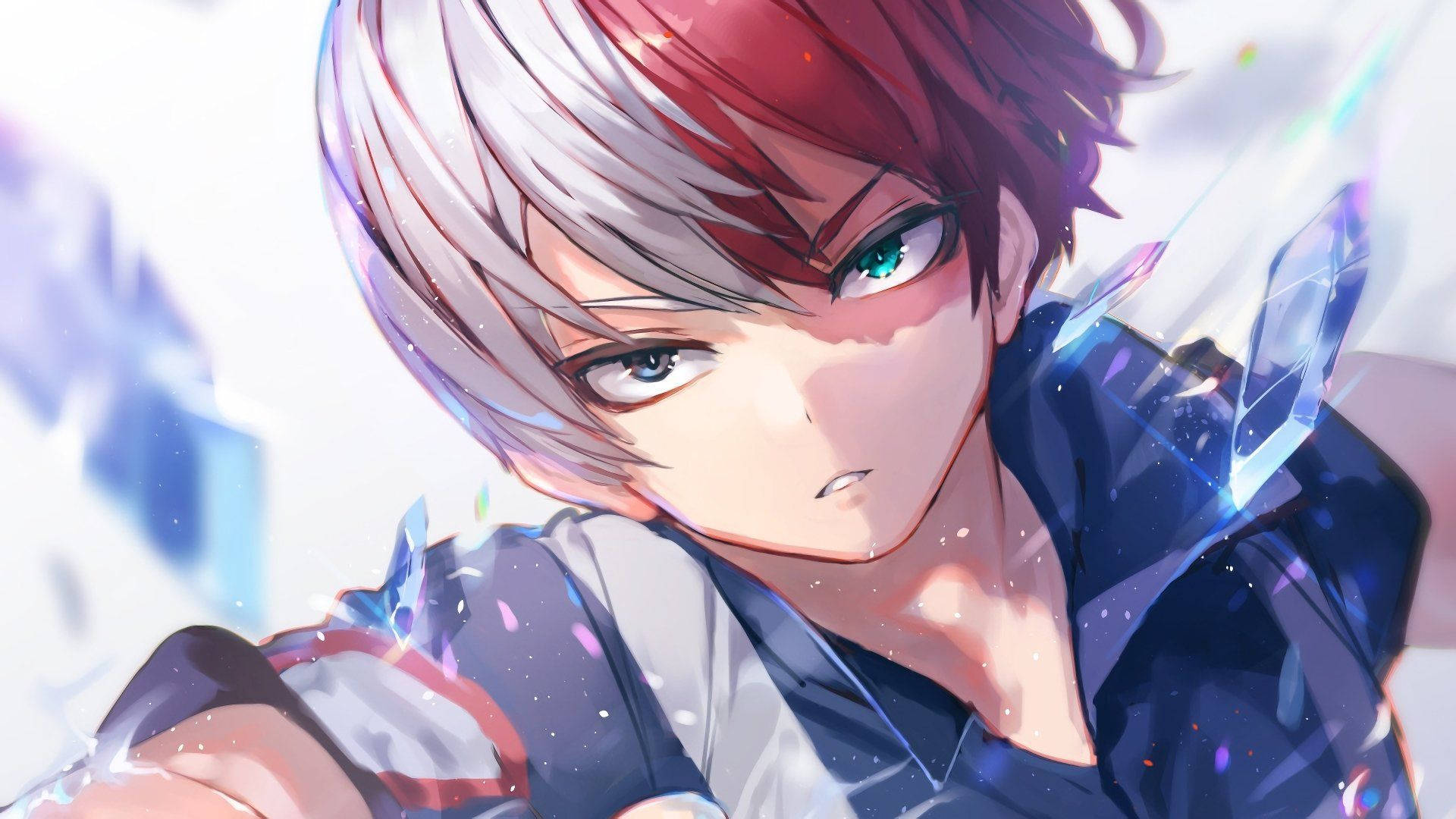 Todoroki Lindo con Cristales Rotos Fondos de pantalla