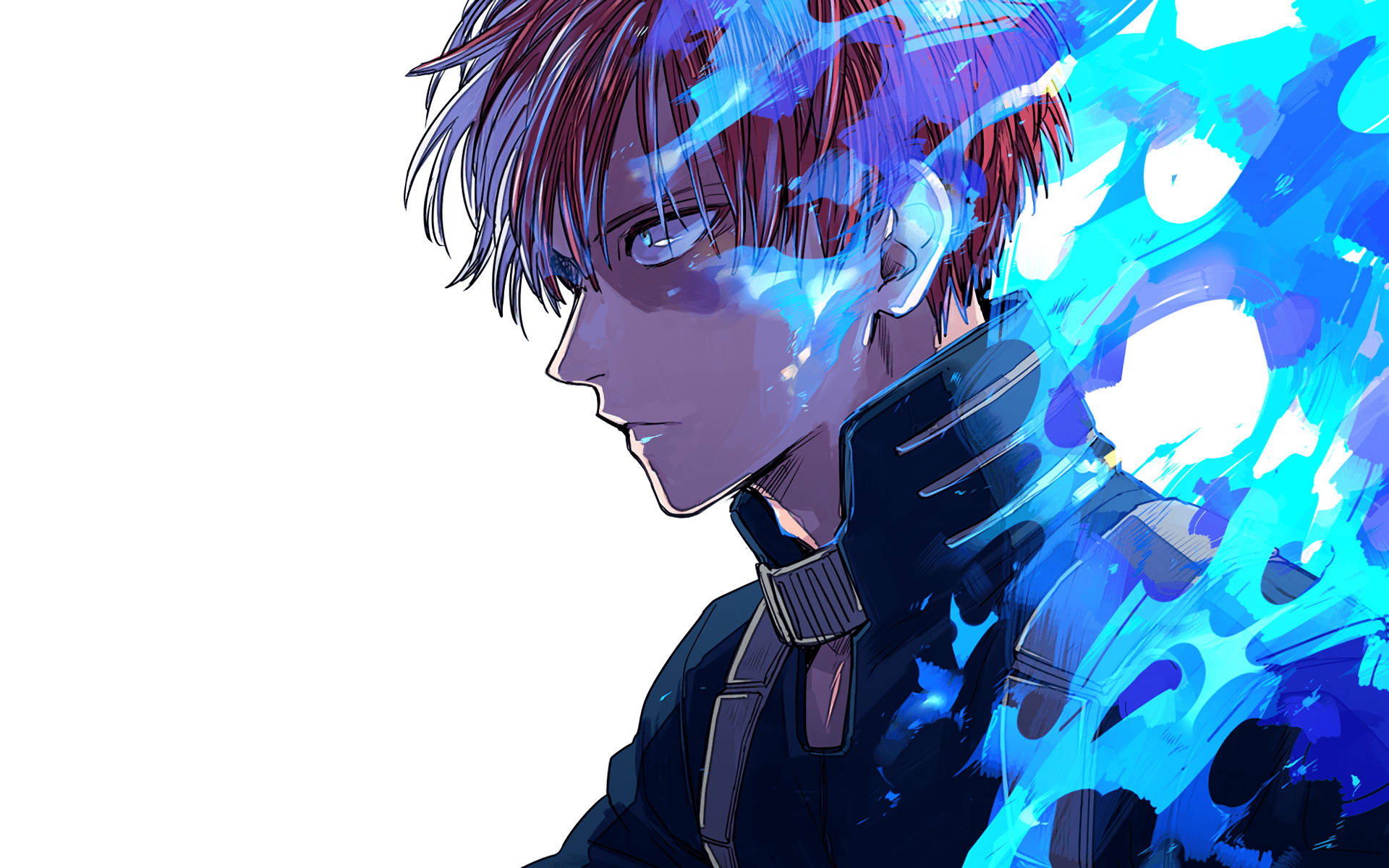 Todoroki lindo con poder de medio hielo Fondos de pantalla