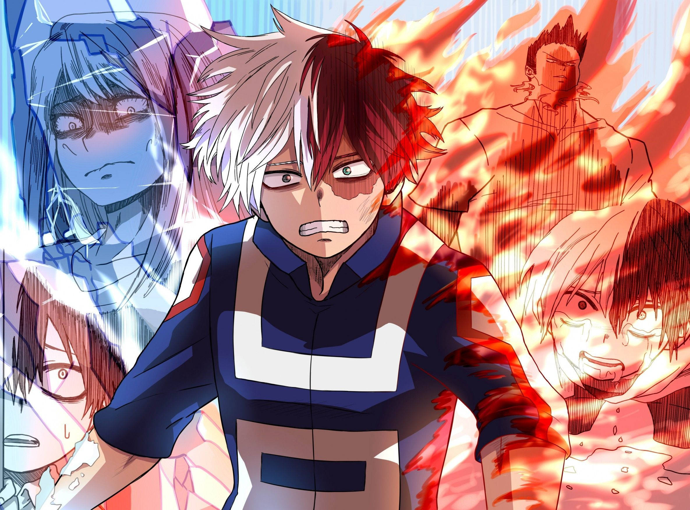 Todoroki lindo disgustado Fondos de pantalla