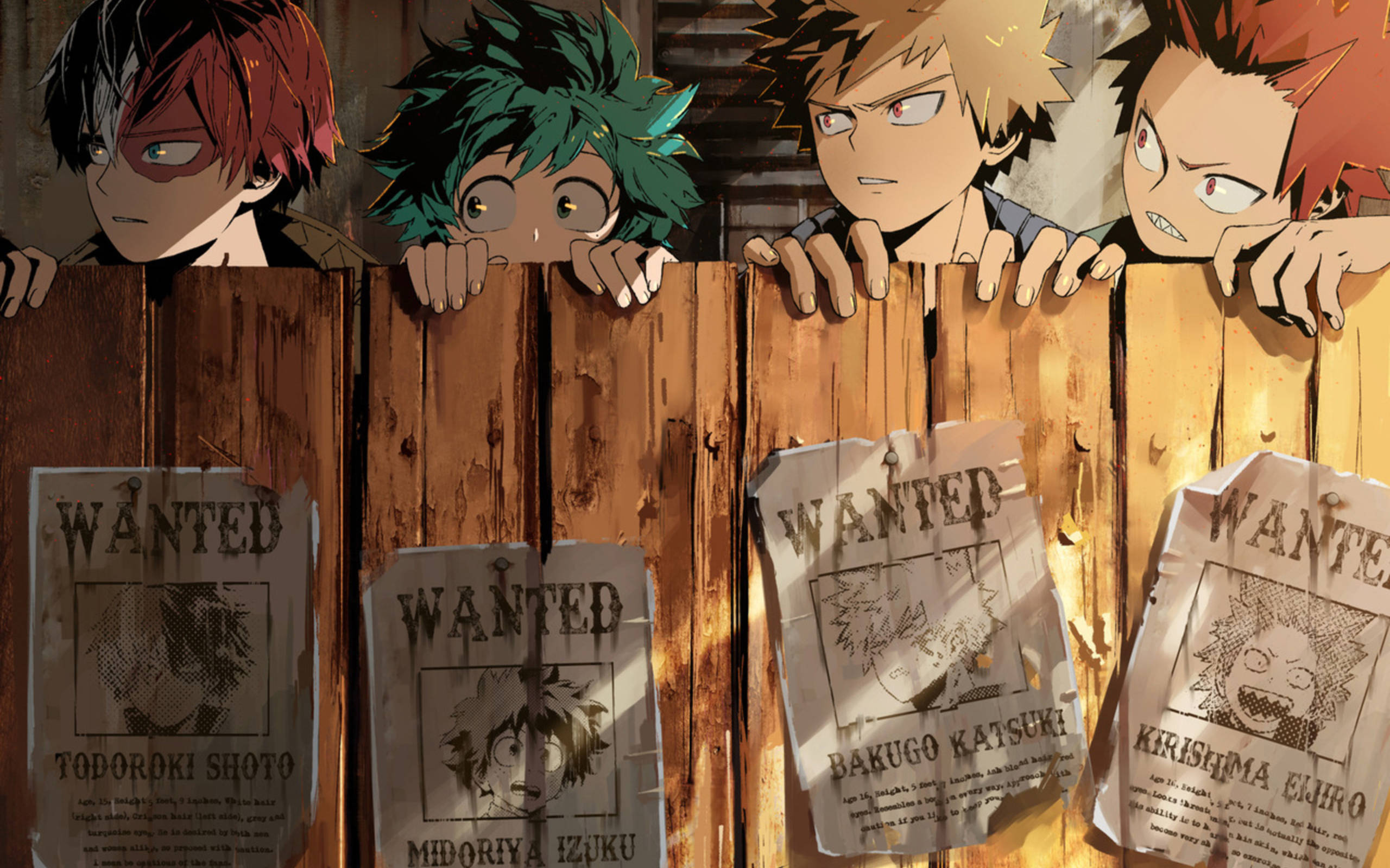Todoroki Tierno con Amigos Fondos de pantalla