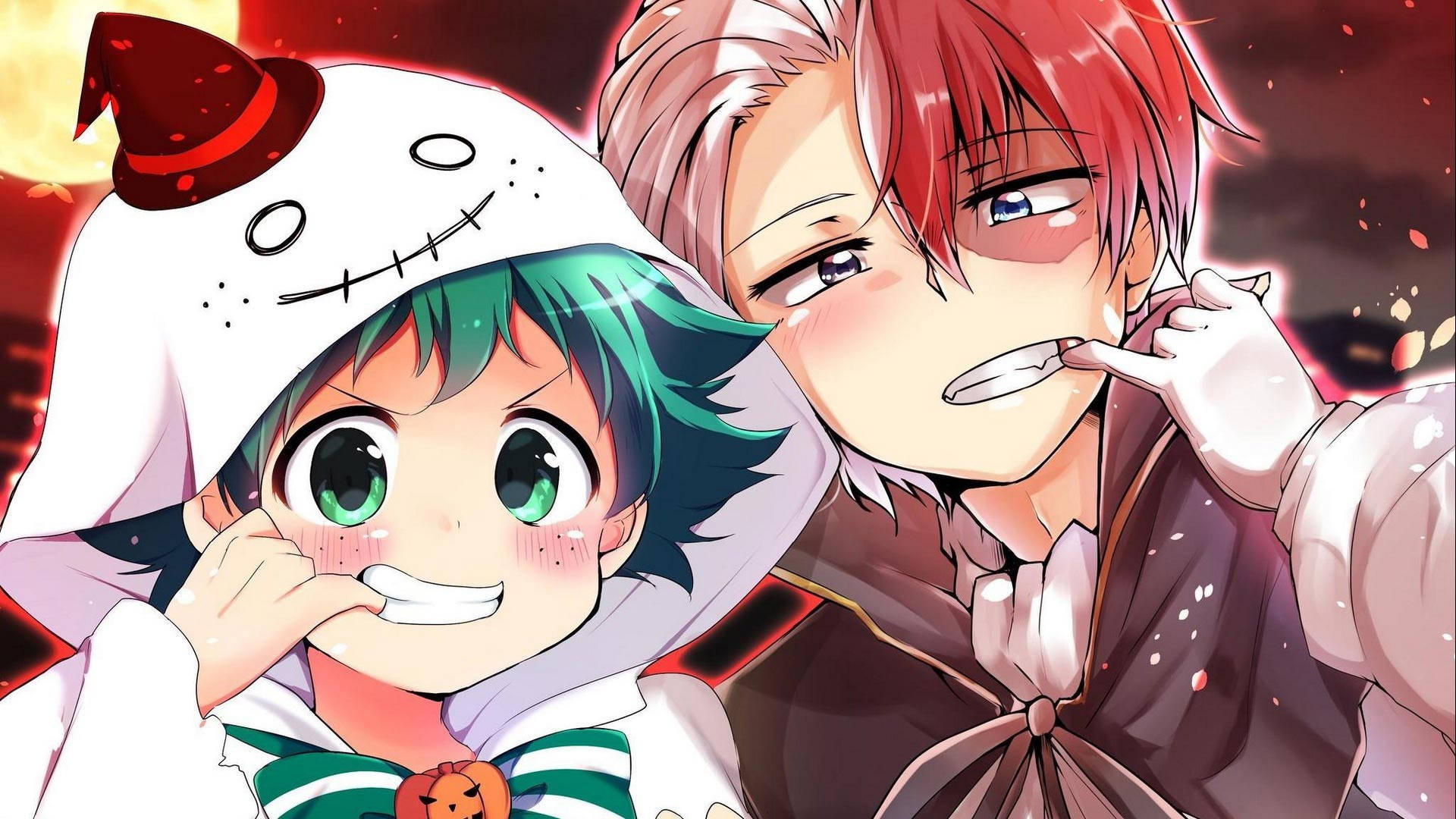 Todoroki y Midoriya jóvenes y adorables Fondos de pantalla